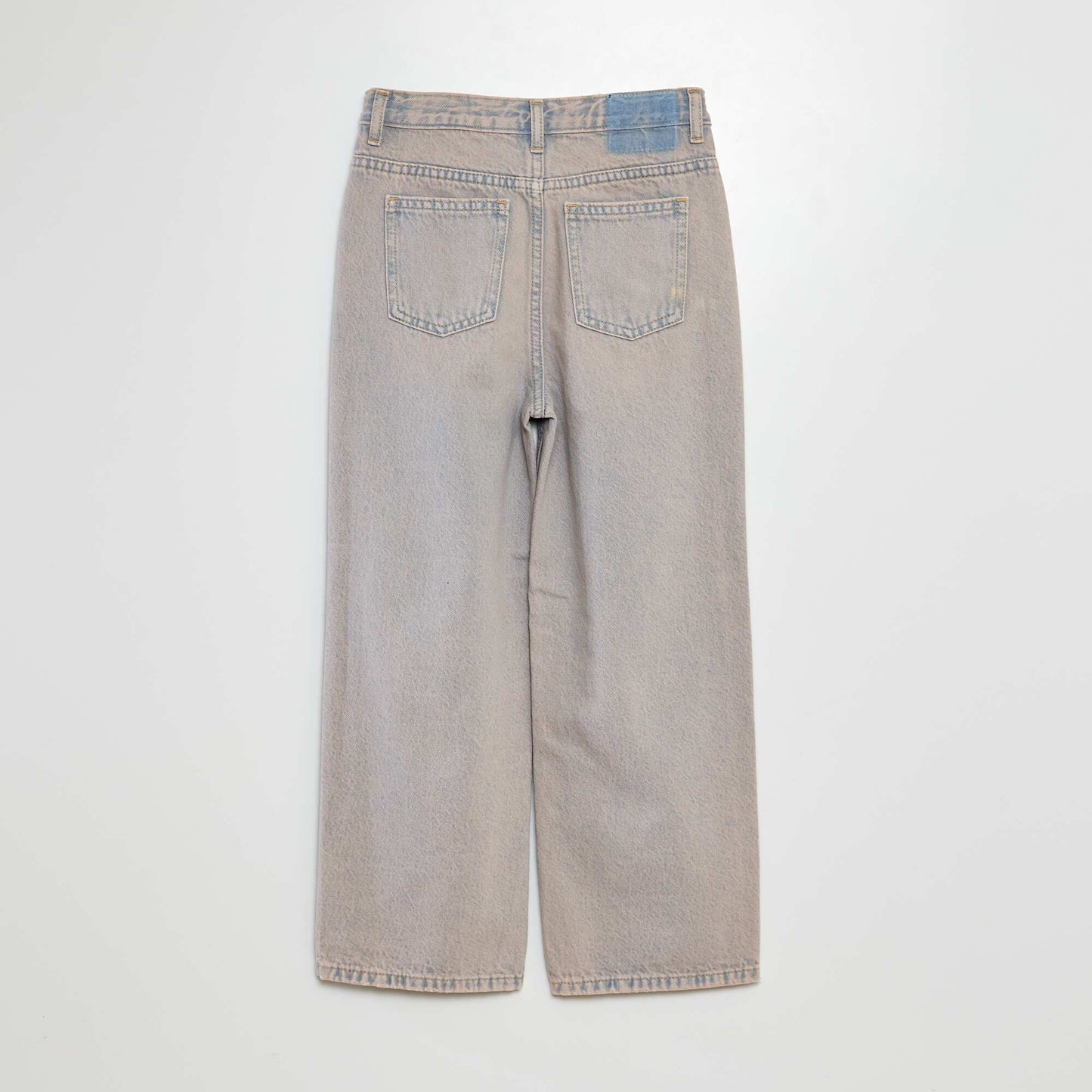 Pantalon large taille haute BLEU CLAIR
