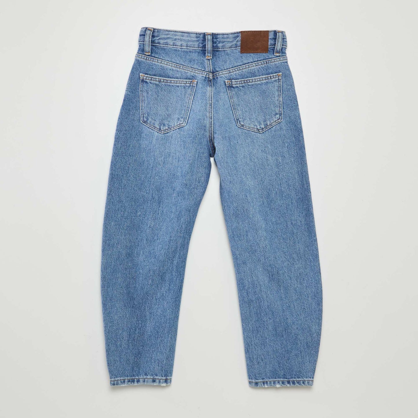 Jean mom avec abrasions DOUBLE STONE