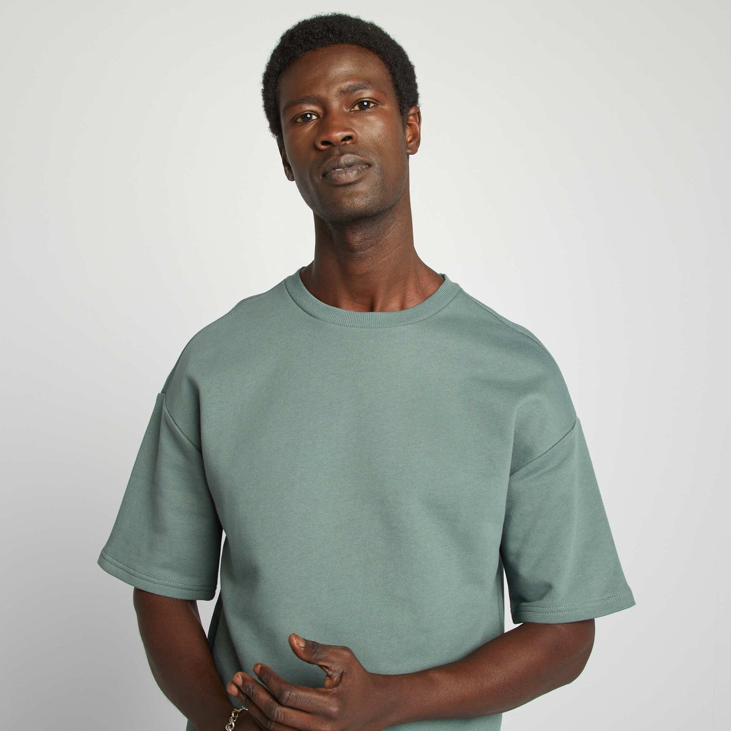 Tee-shirt sweat en molleton VERT