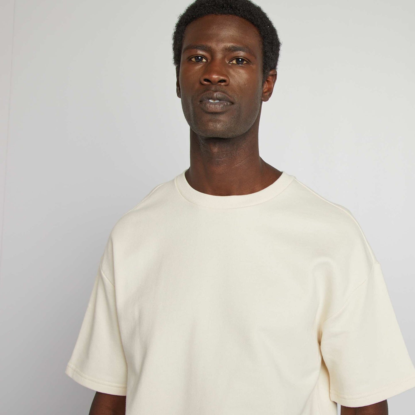 Tee-shirt sweat en molleton BLANC