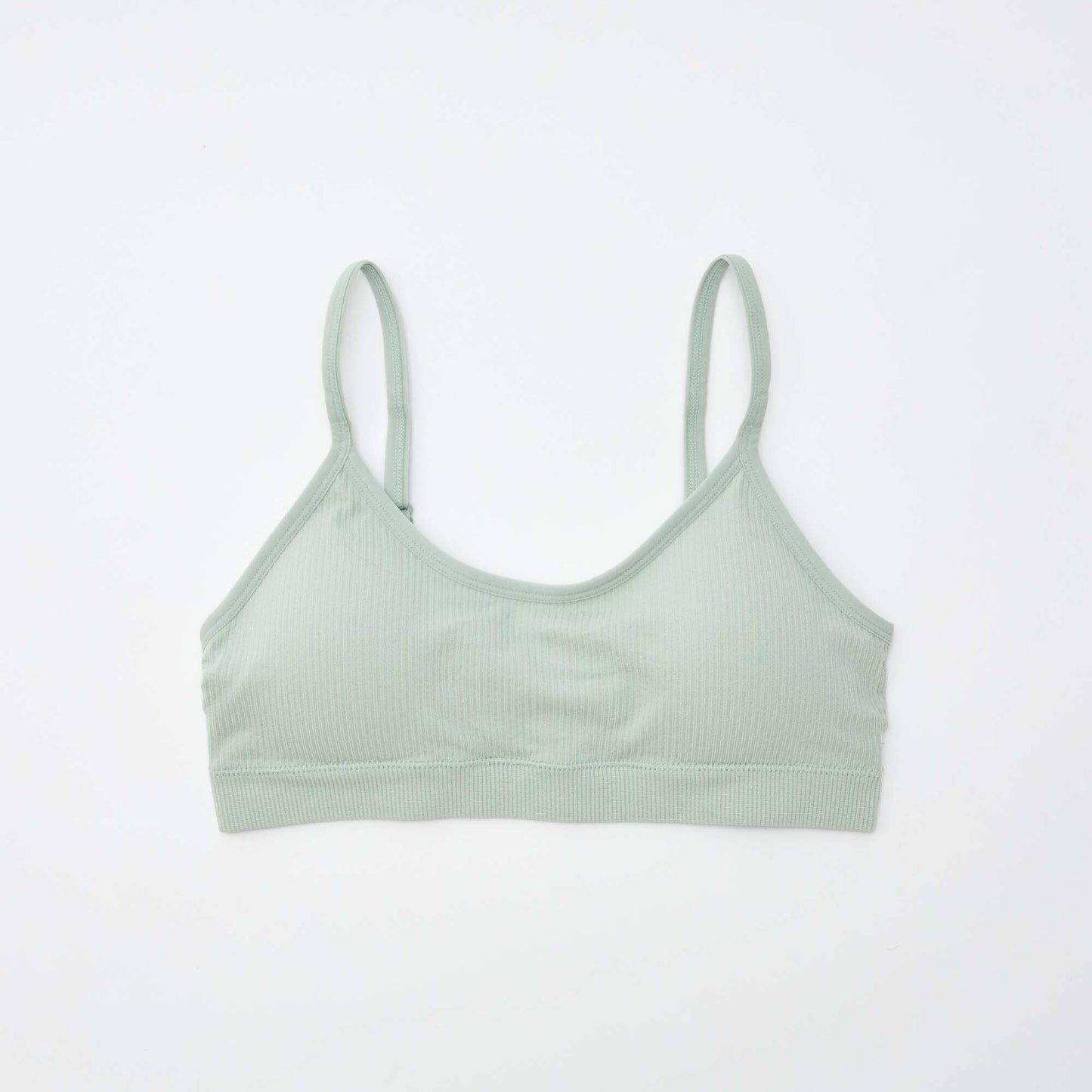 Lot de 2 brassières côtelés VERT