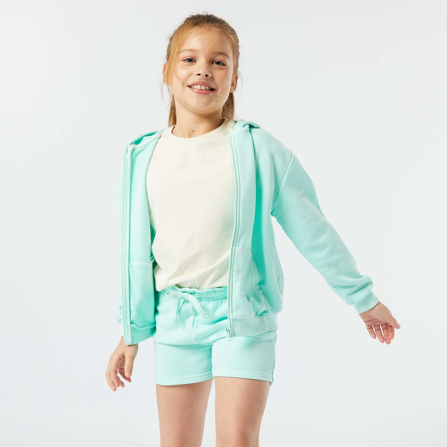 Short en molleton uni VERT