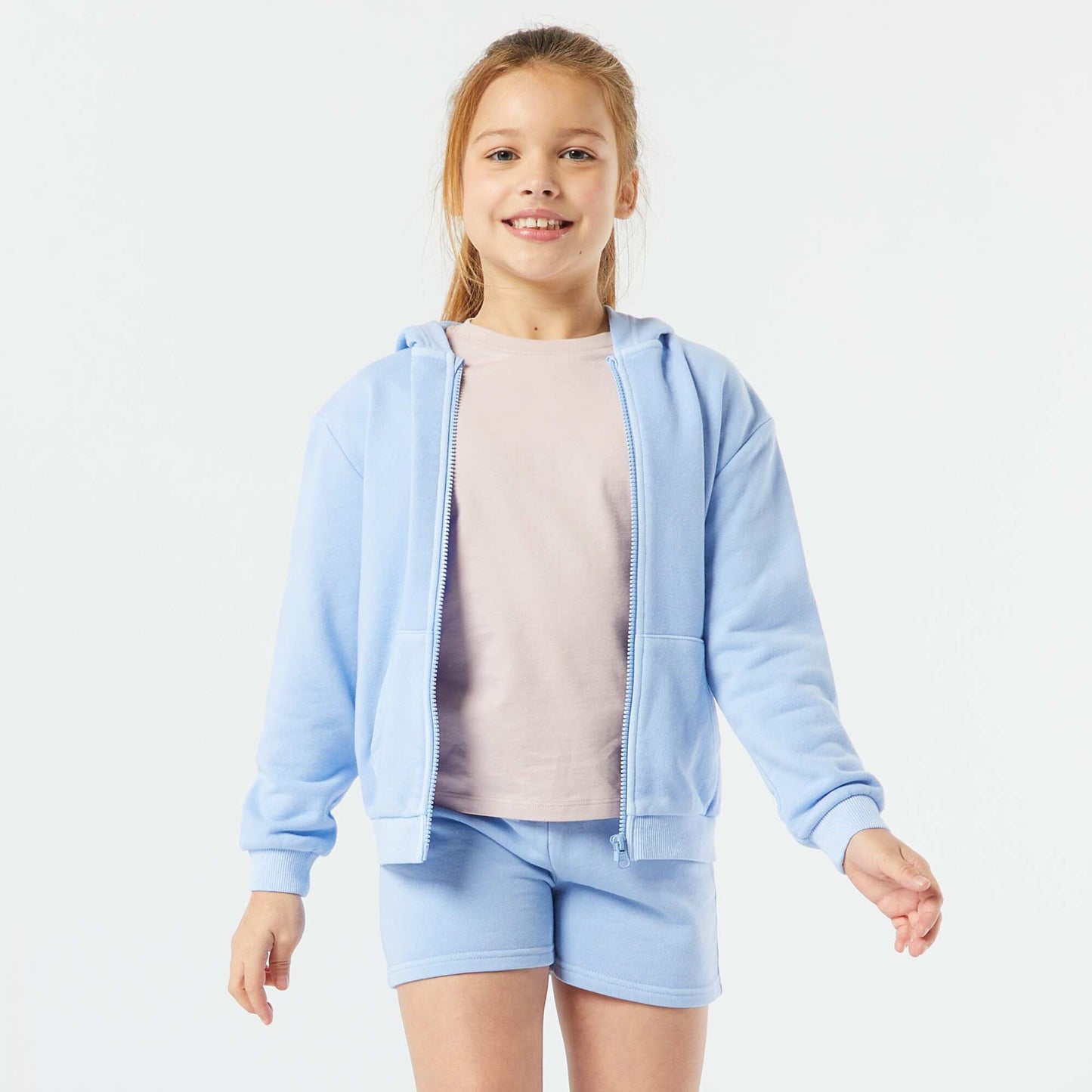 Short en molleton uni BLEU