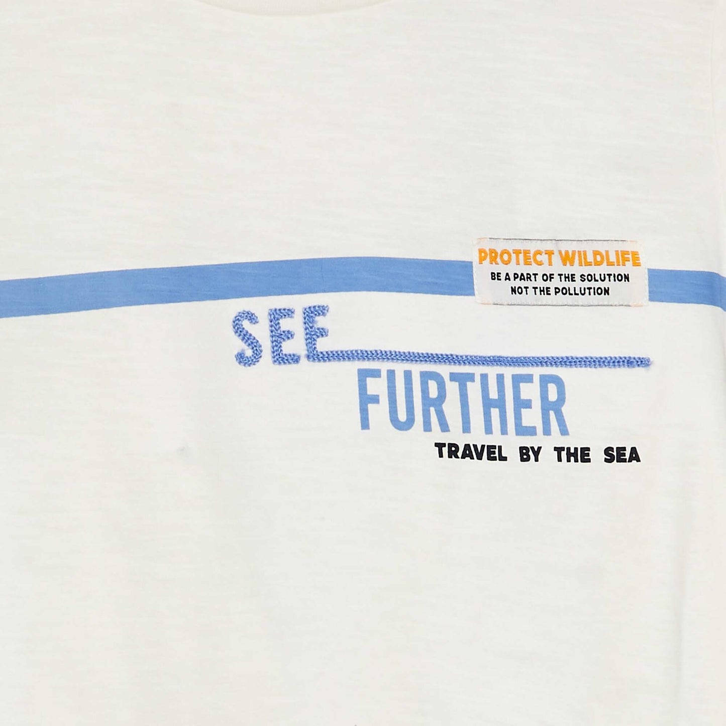 T-shirt imprimé en coton BEIGE