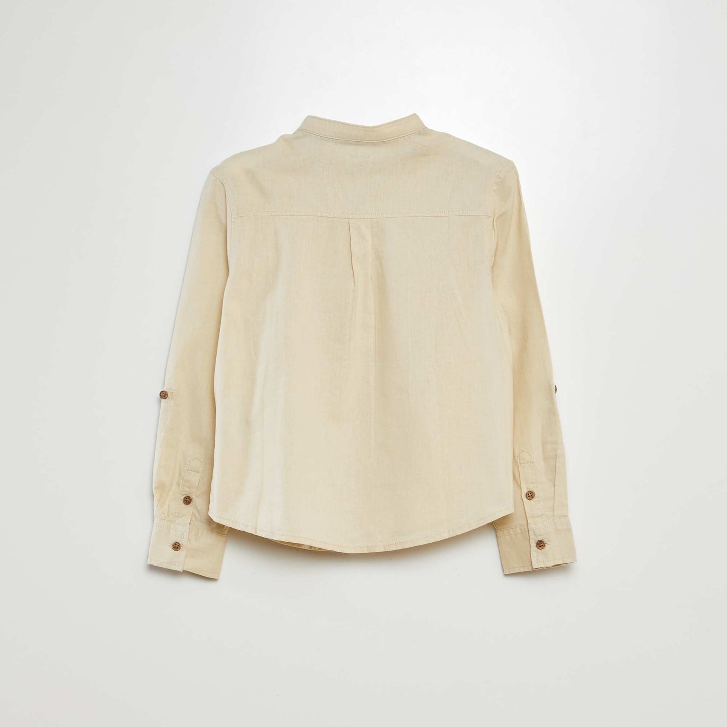 Chemise en lin mélangé BEIGE