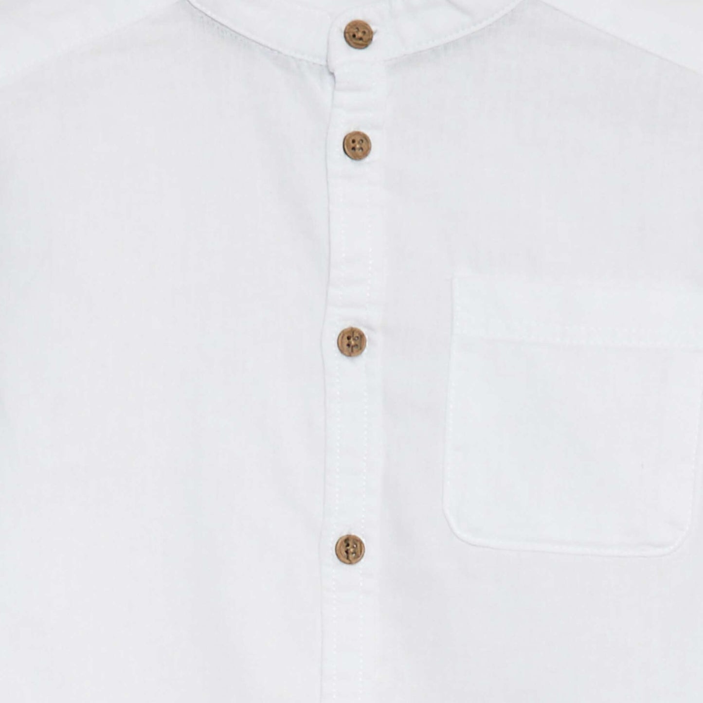 Chemise en lin mélangé BLANC