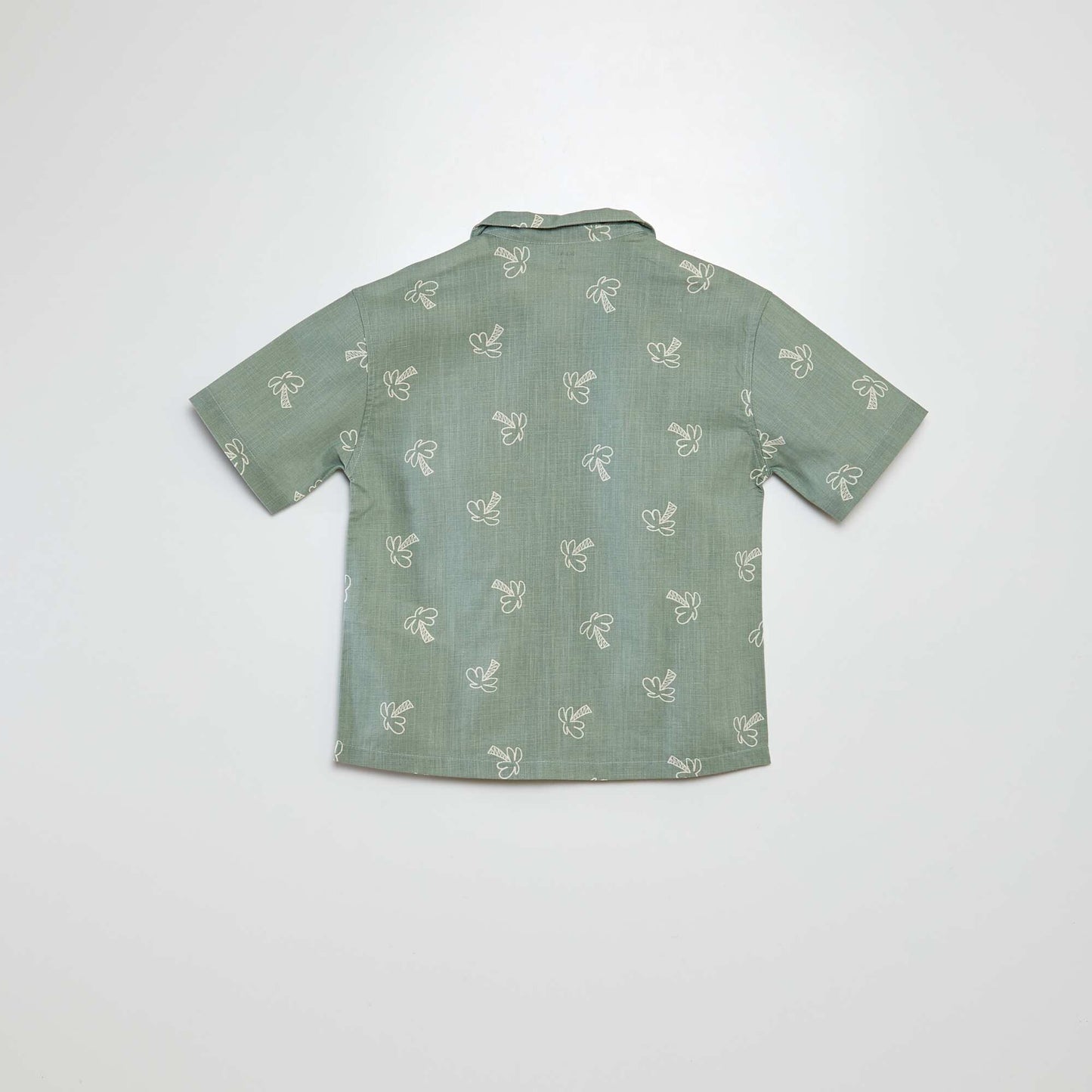 Chemise à manches courtes et col pyjama avec imprimé KAKI