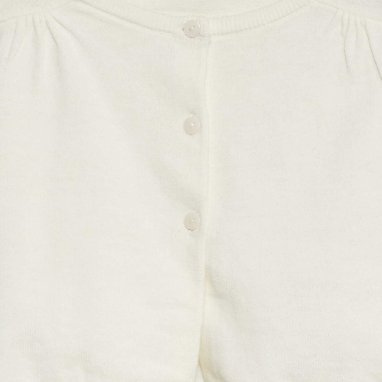 Gilet court bolero côtelé BLANC