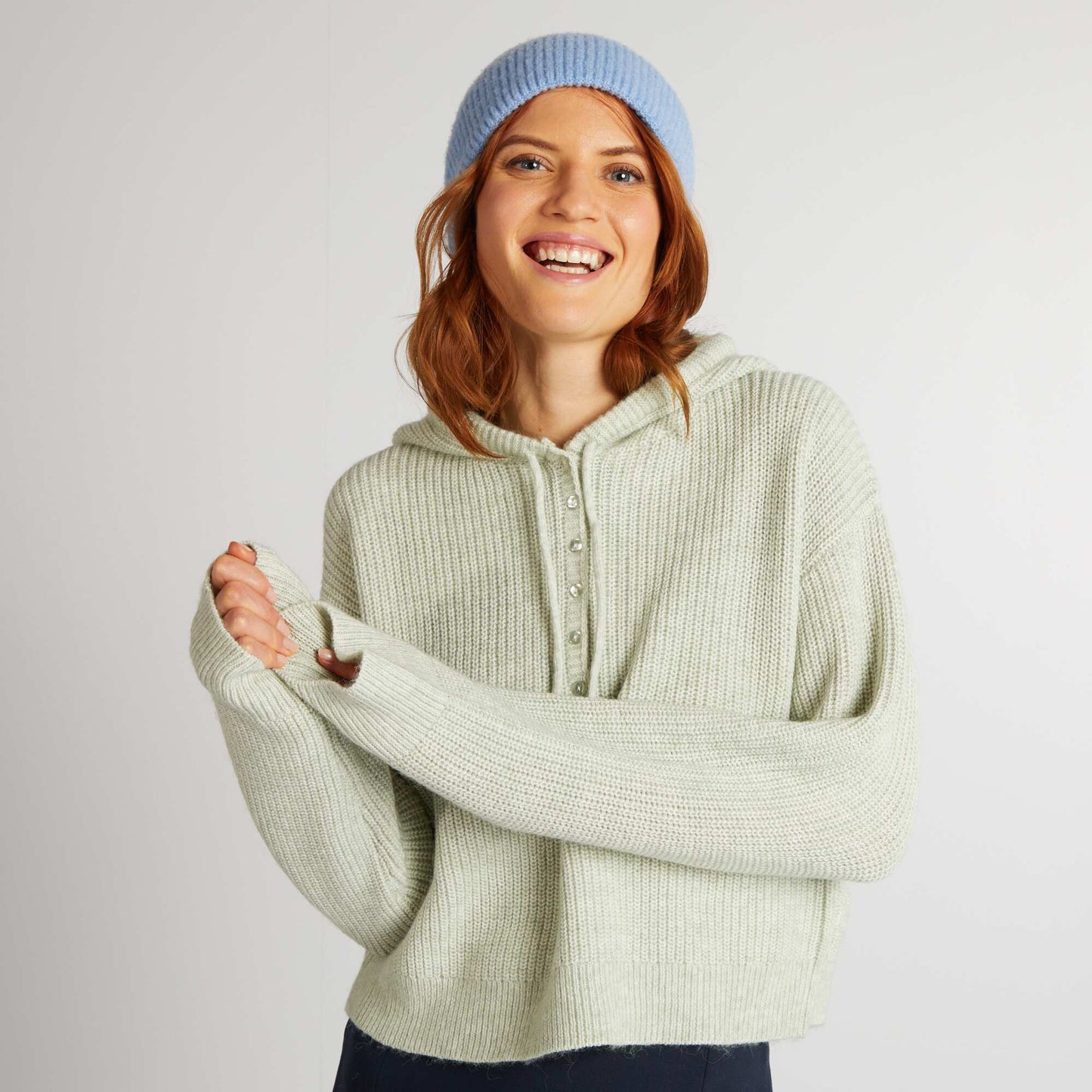 Pull à capuche VERT