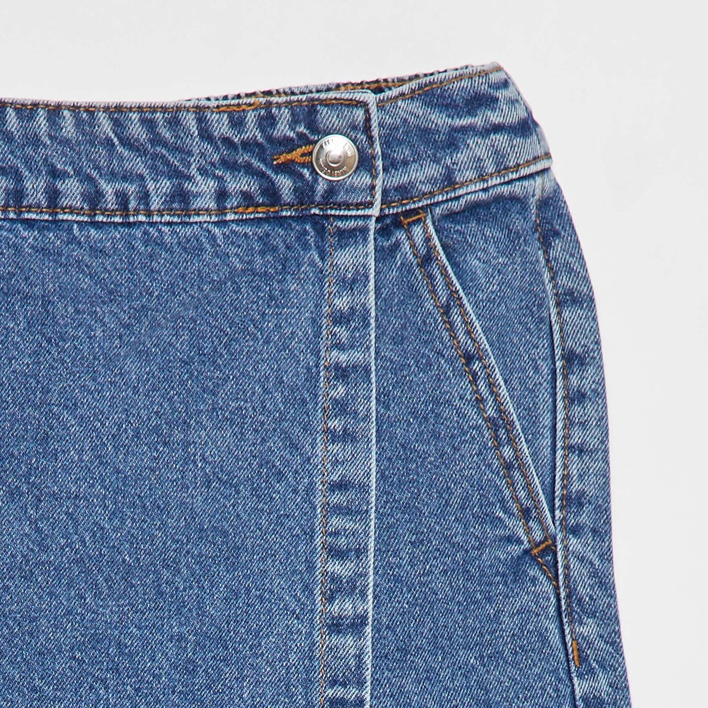 Jupe short en denim BLEU
