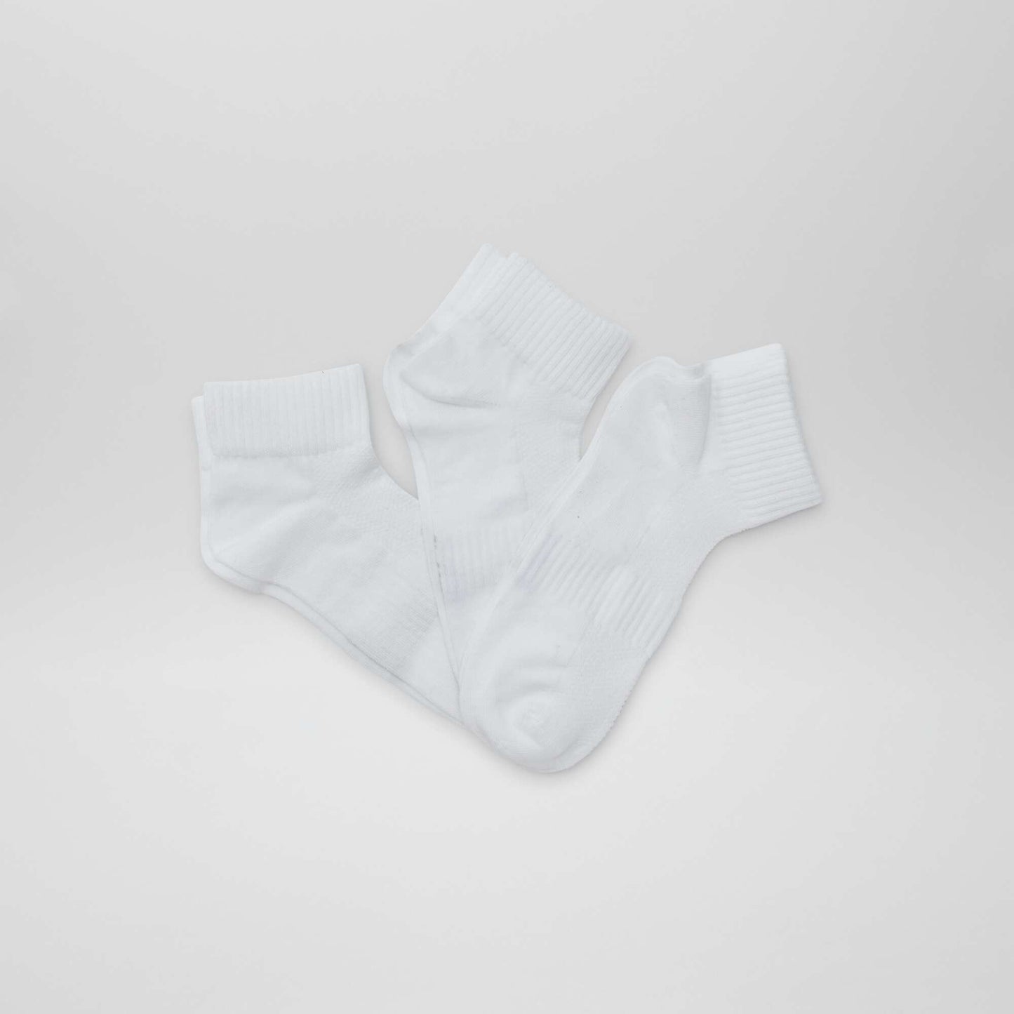 Lot de 3 chaussettes de sport BLANC