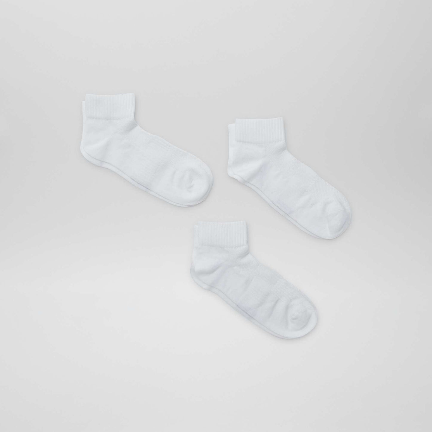 Lot de 3 chaussettes de sport BLANC