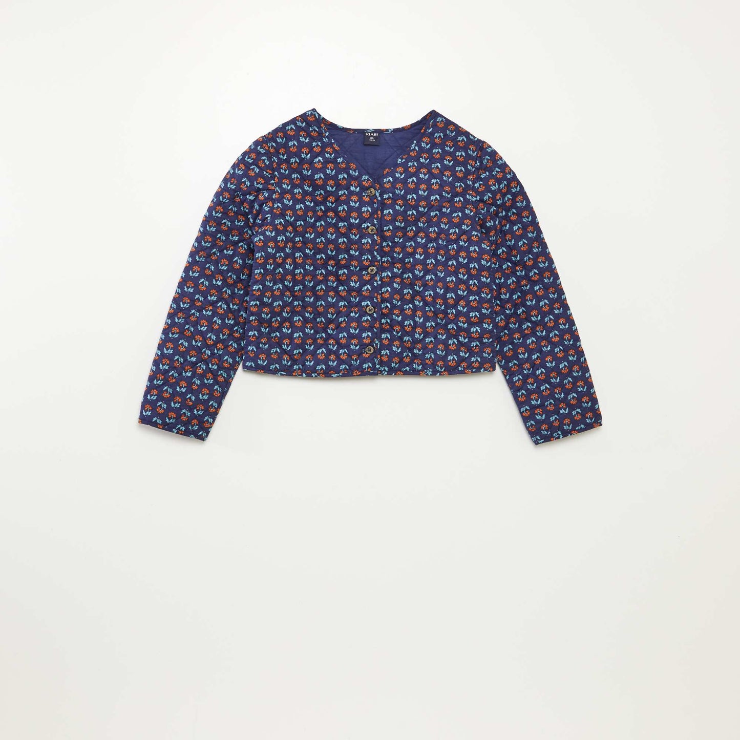 Veste à manches longues en voile de coton BLEU