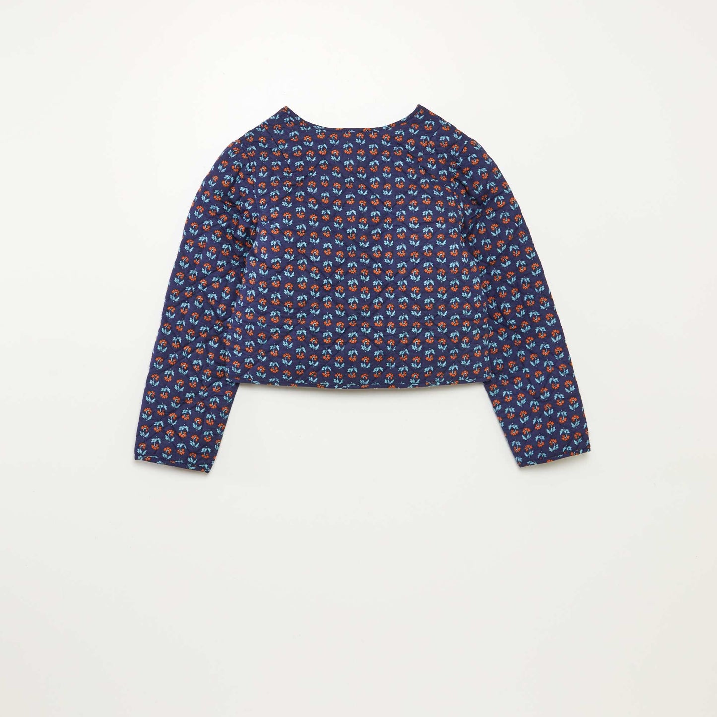 Veste à manches longues en voile de coton BLEU