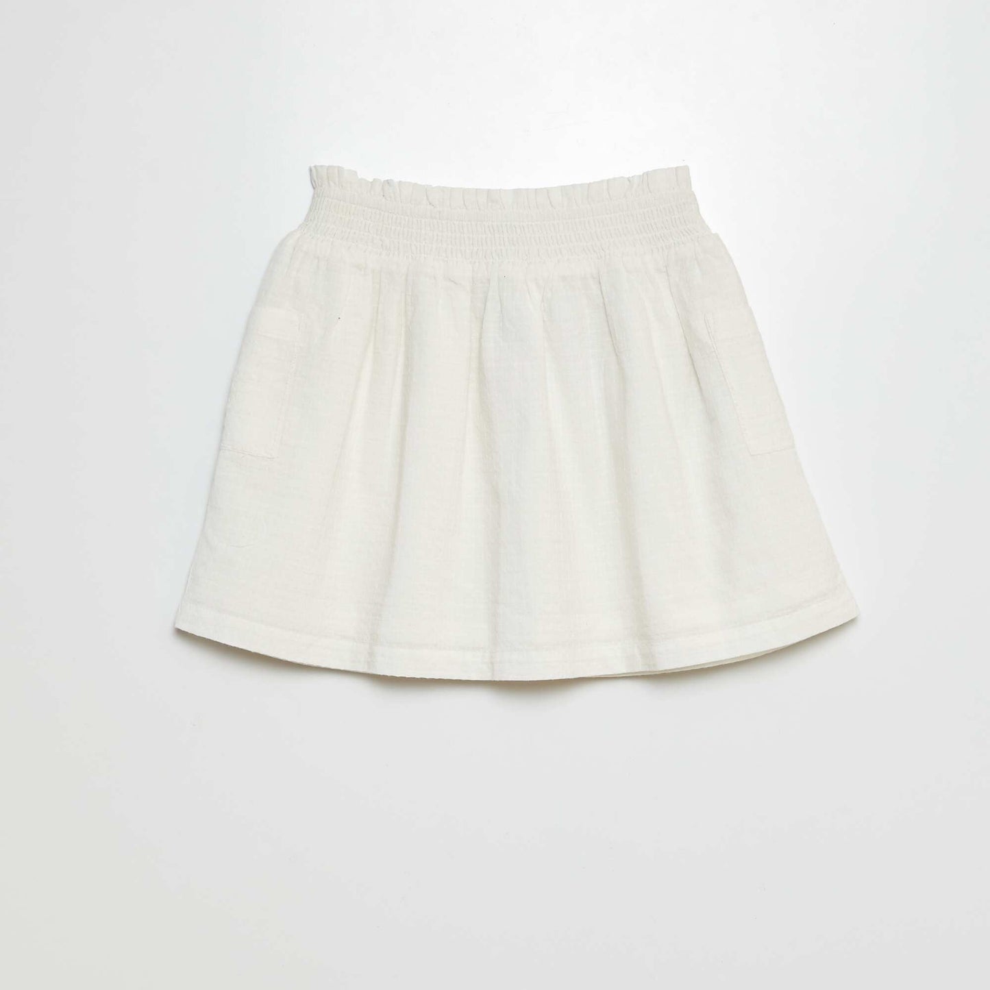 Jupe courte évasée BLANC