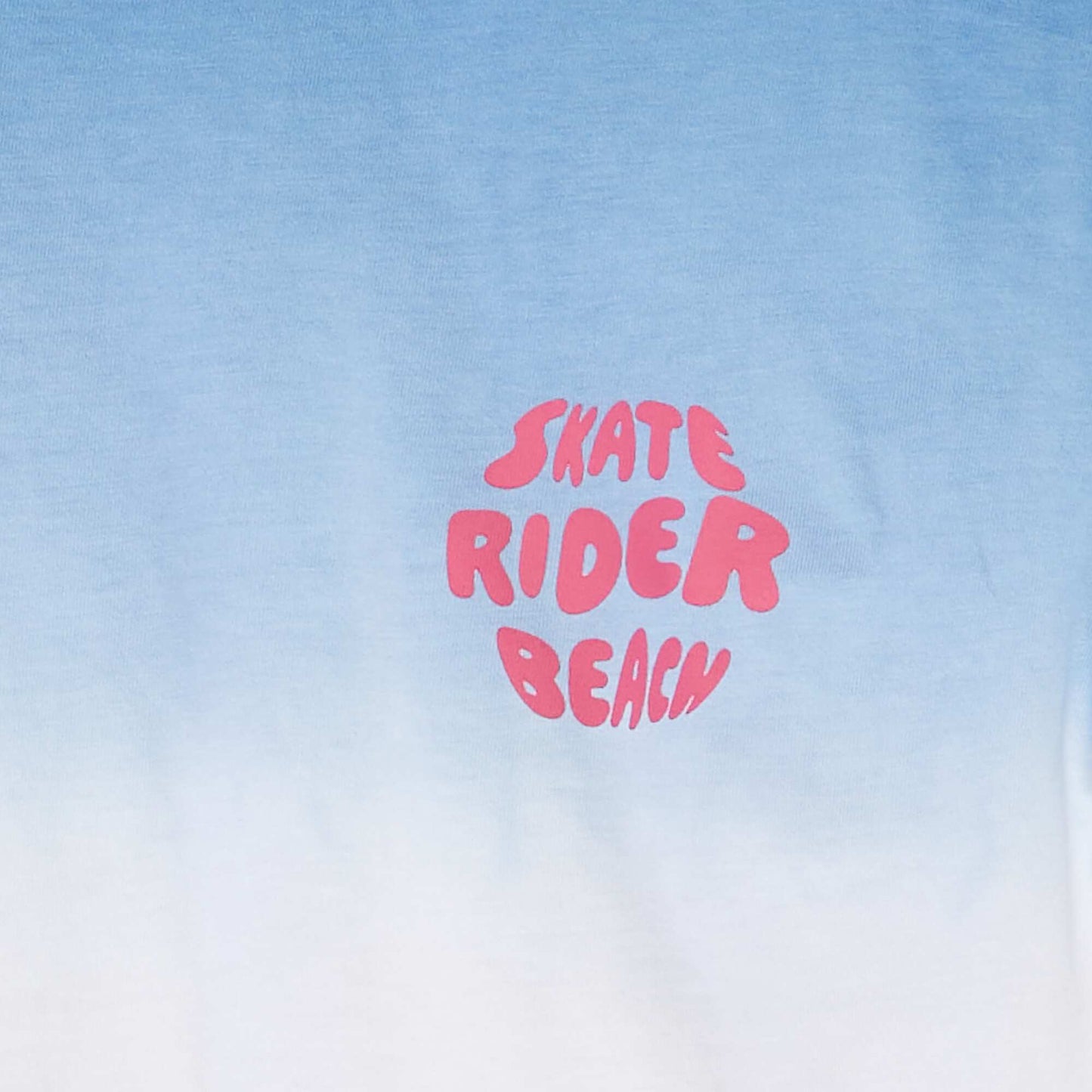 T-shirt manches courtes imprimé BLEU