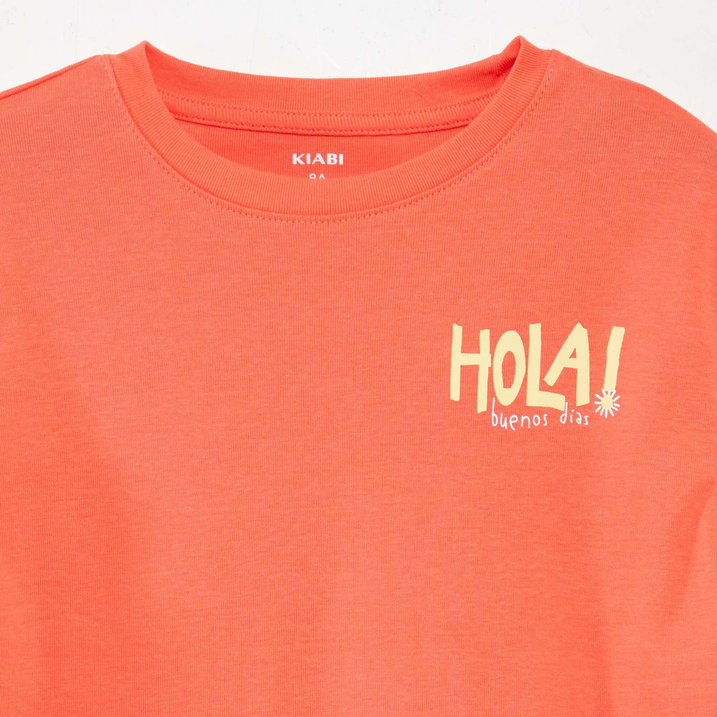 T-shirt imprimé recto/verso manches courtes ORANGE