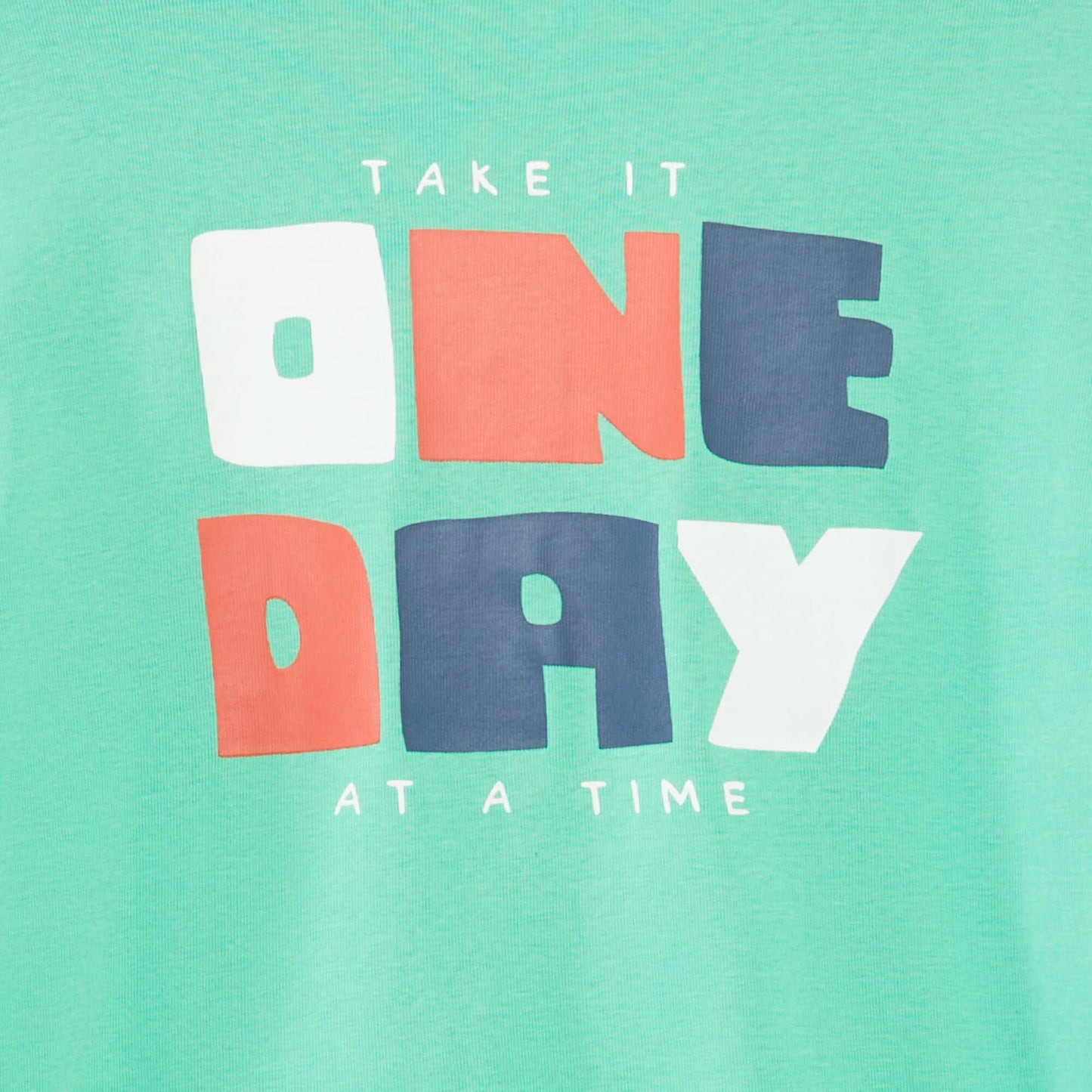 T-shirt imprimé recto/verso manches courtes VERT