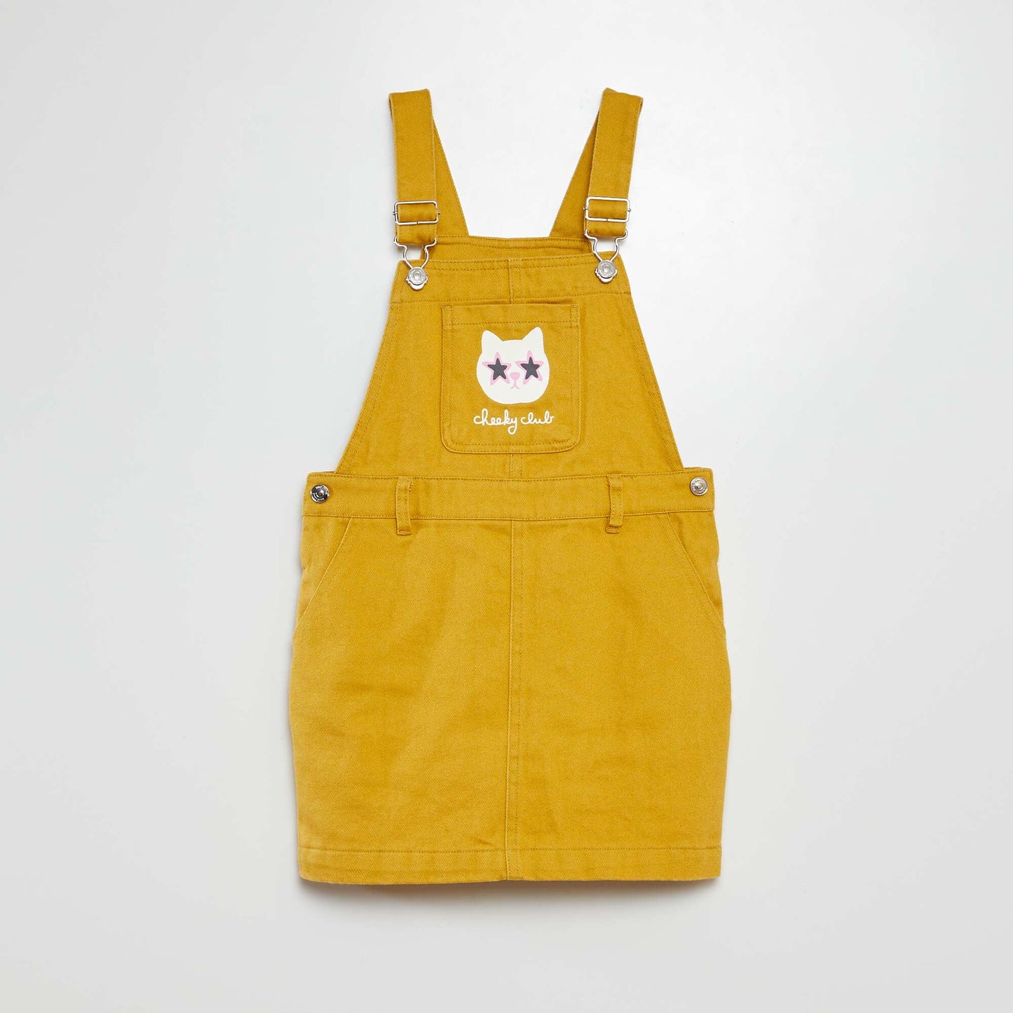 Robe salopette avec poche - Grafik Edition BLANC