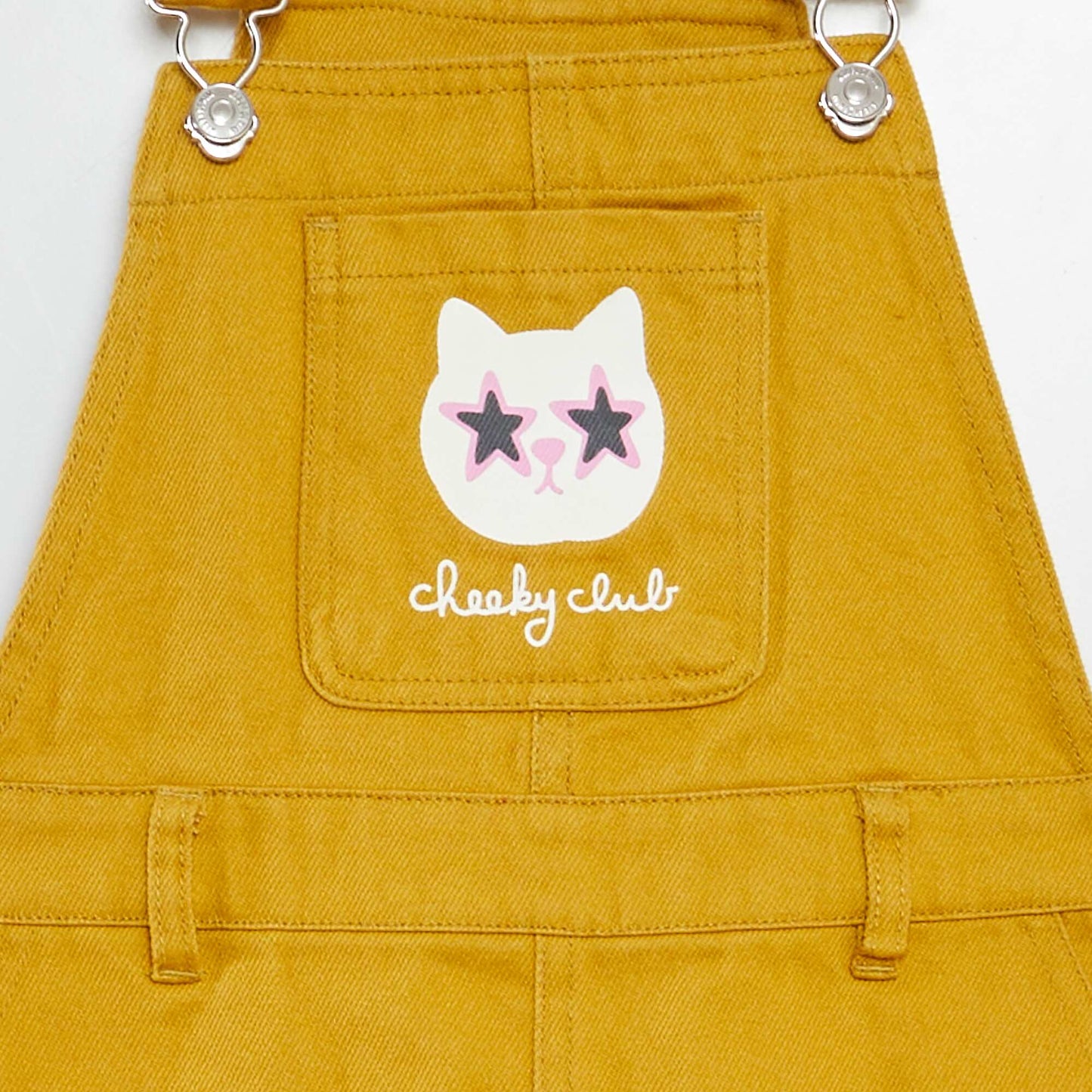 Robe salopette avec poche - Grafik Edition BLANC