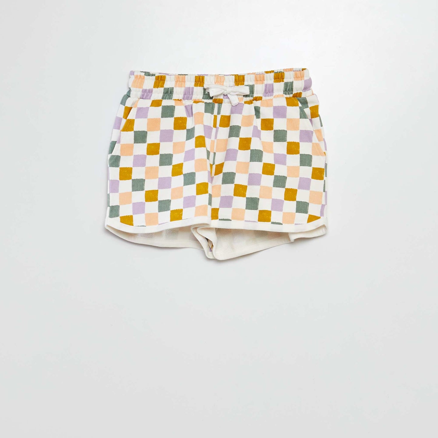 Short en molleton fin - Grafik Edition BLANC/ROSE