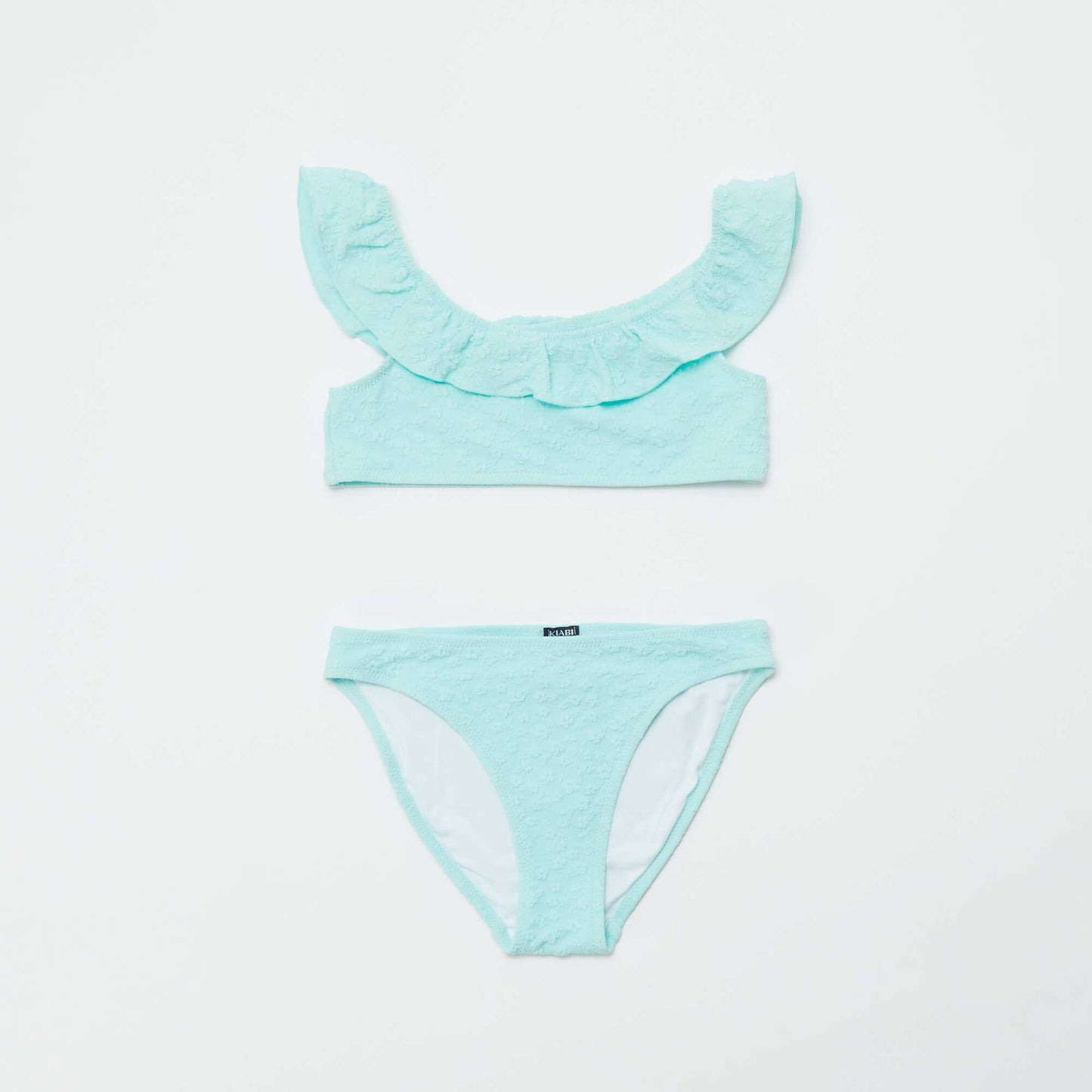 Maillot de bain brodé - 2 pièces BLEU