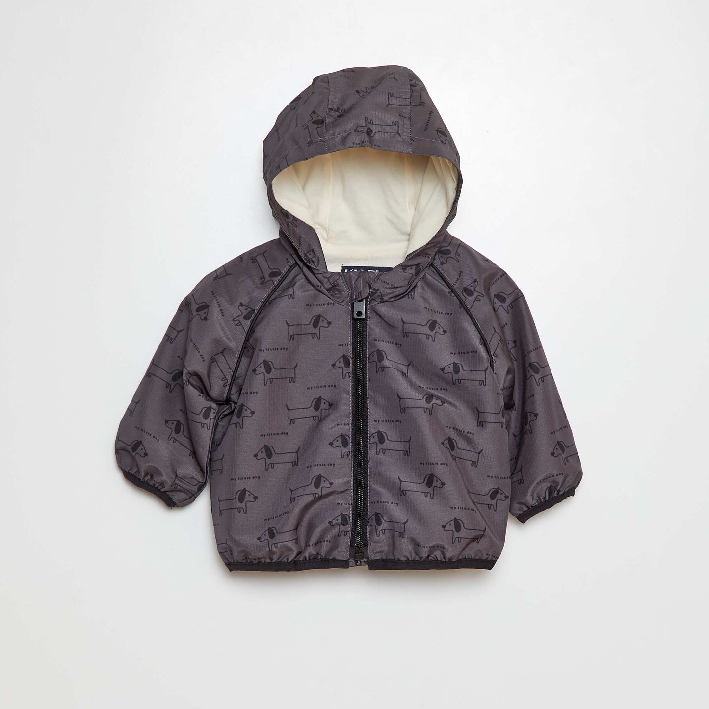 Coupe vent avec capuche GRIS