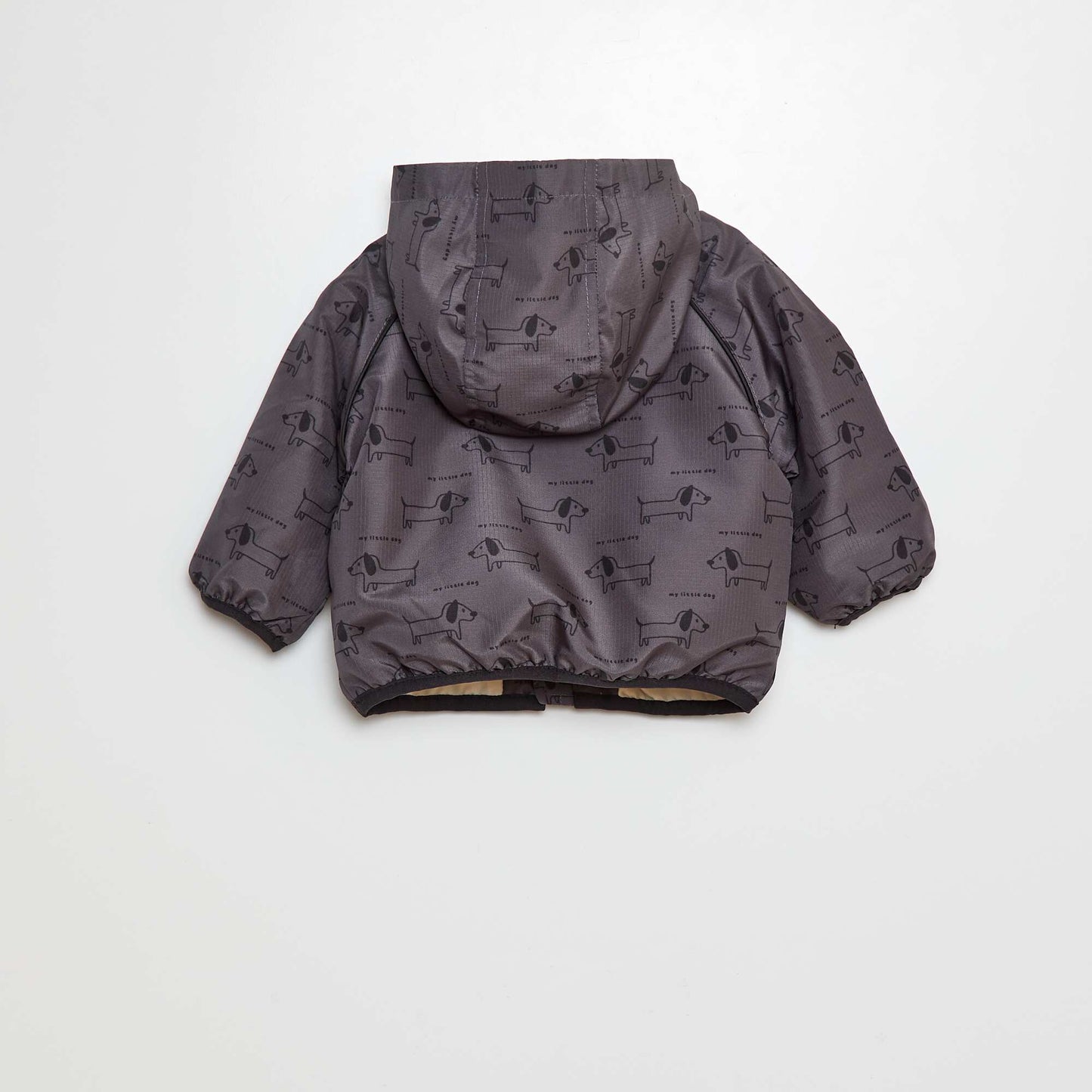 Coupe vent avec capuche GRIS