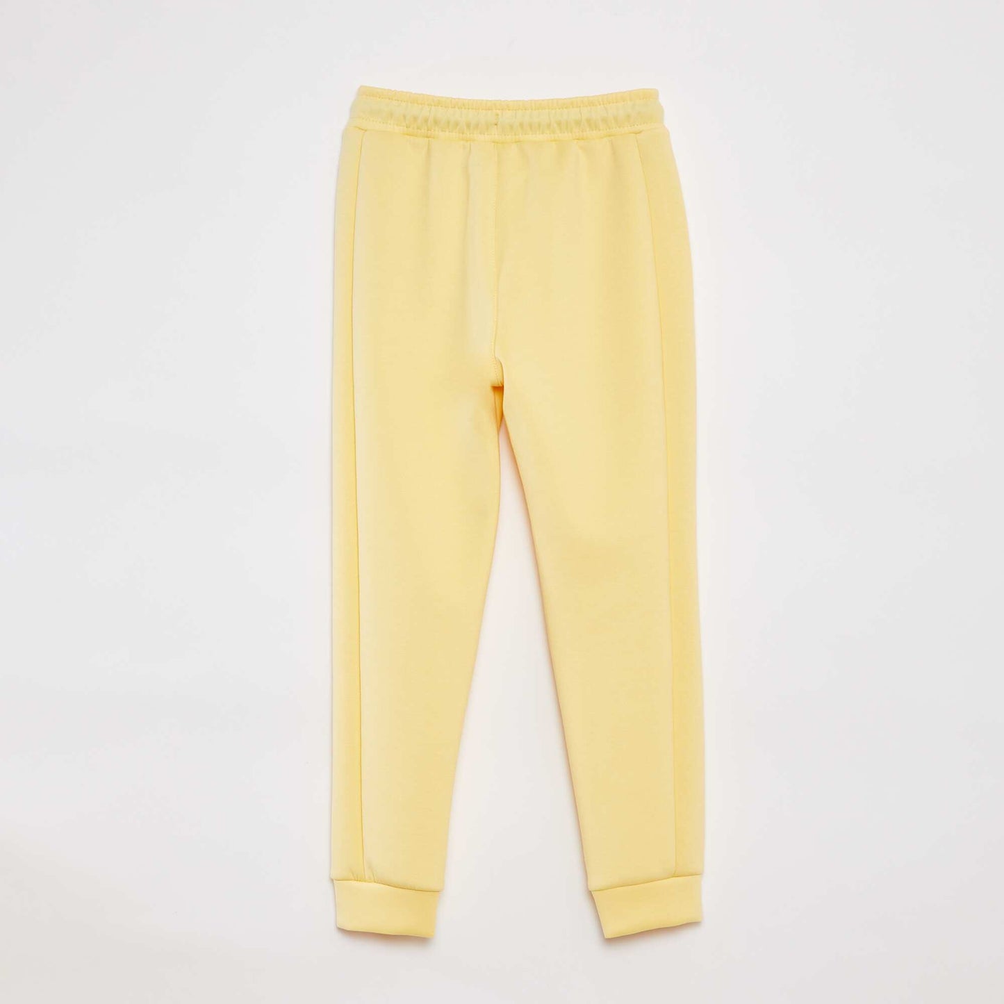 Pantalon de jogging avec taille élastiquée ajustable JAUNE
