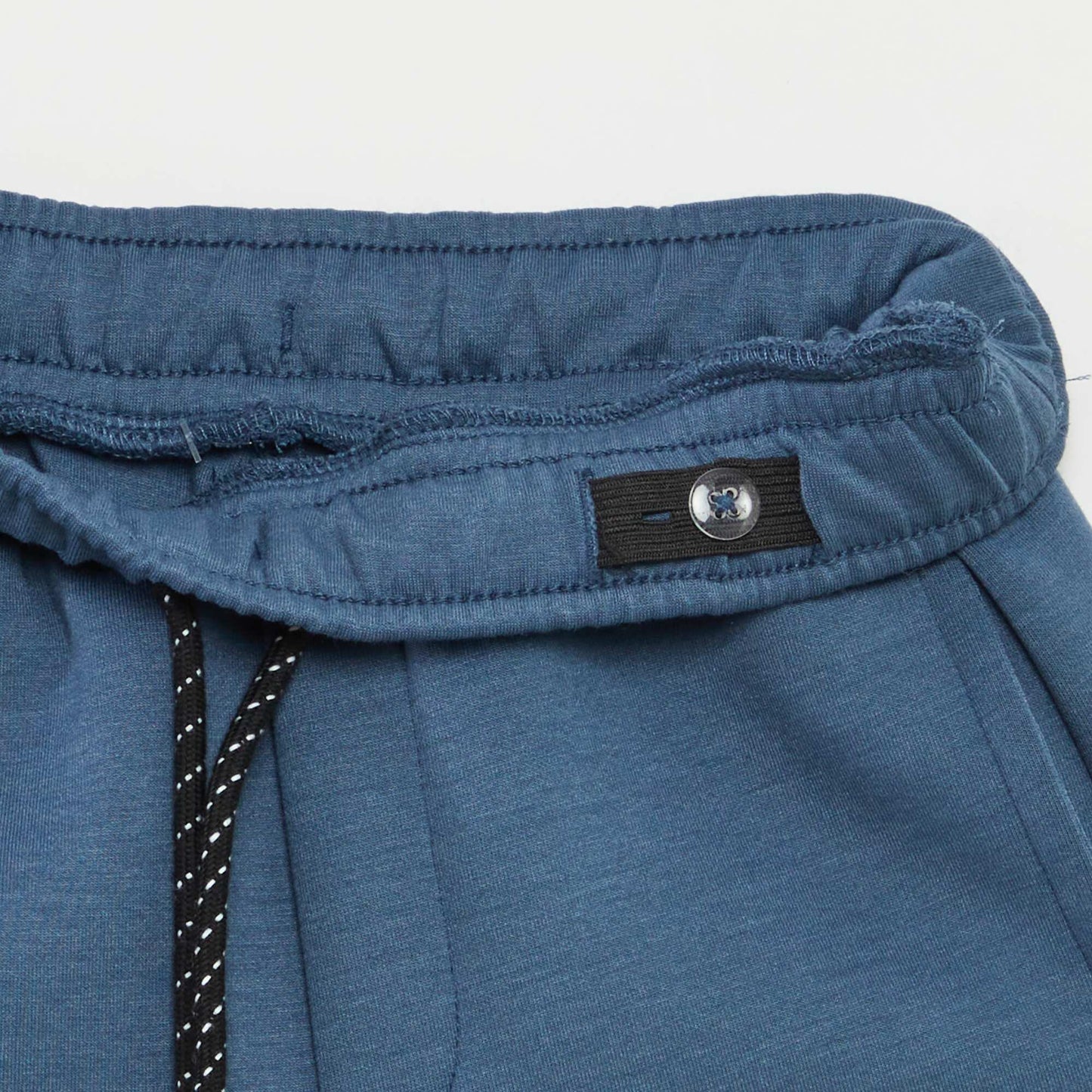 Pantalon de jogging avec taille élastiquée ajustable BLEU