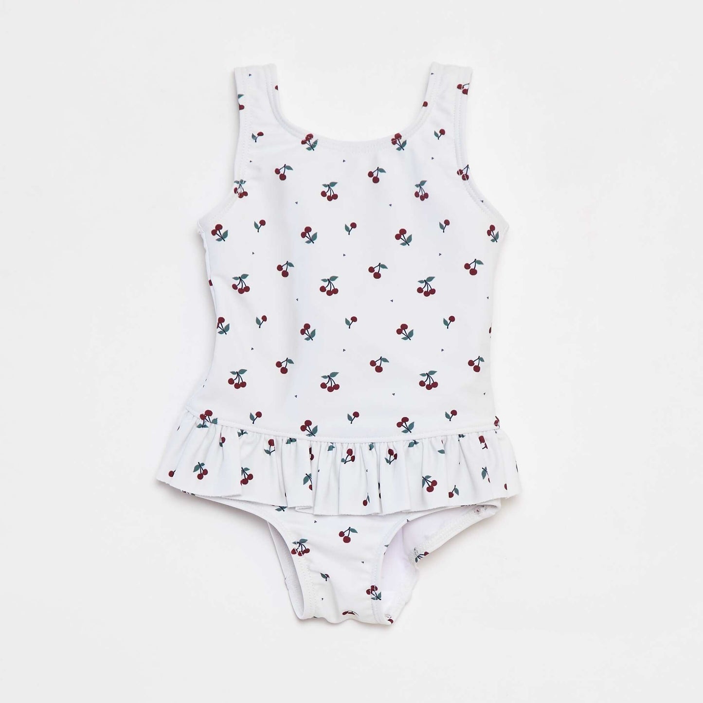 Maillot de bain avec volants - 1 pièce BLANC