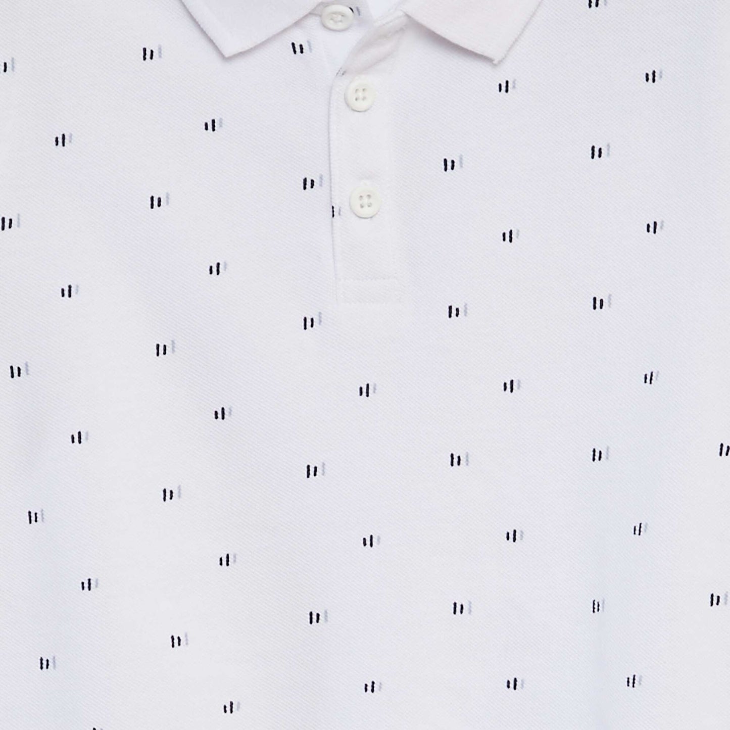 Polo en maille piquée BLANC