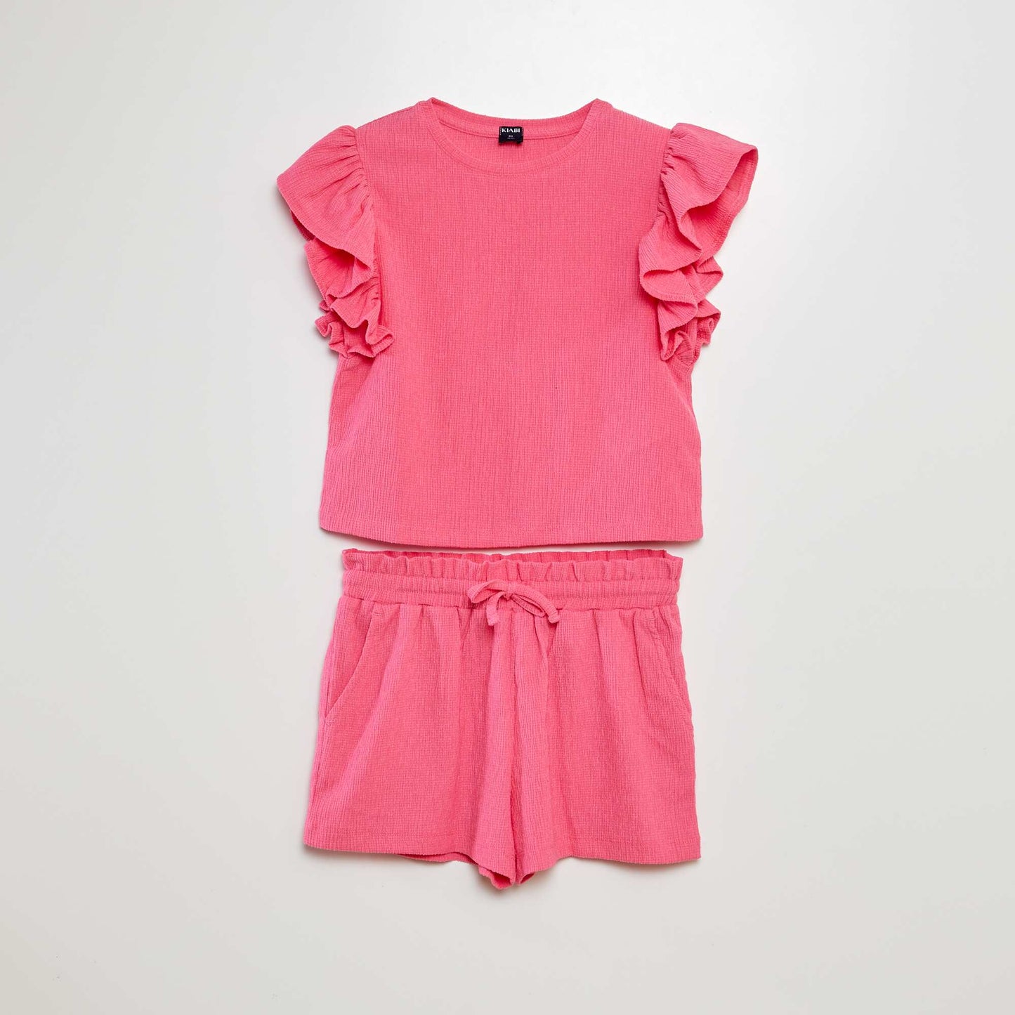 Ensemble t-shirt + short - 2 pièces ROSE