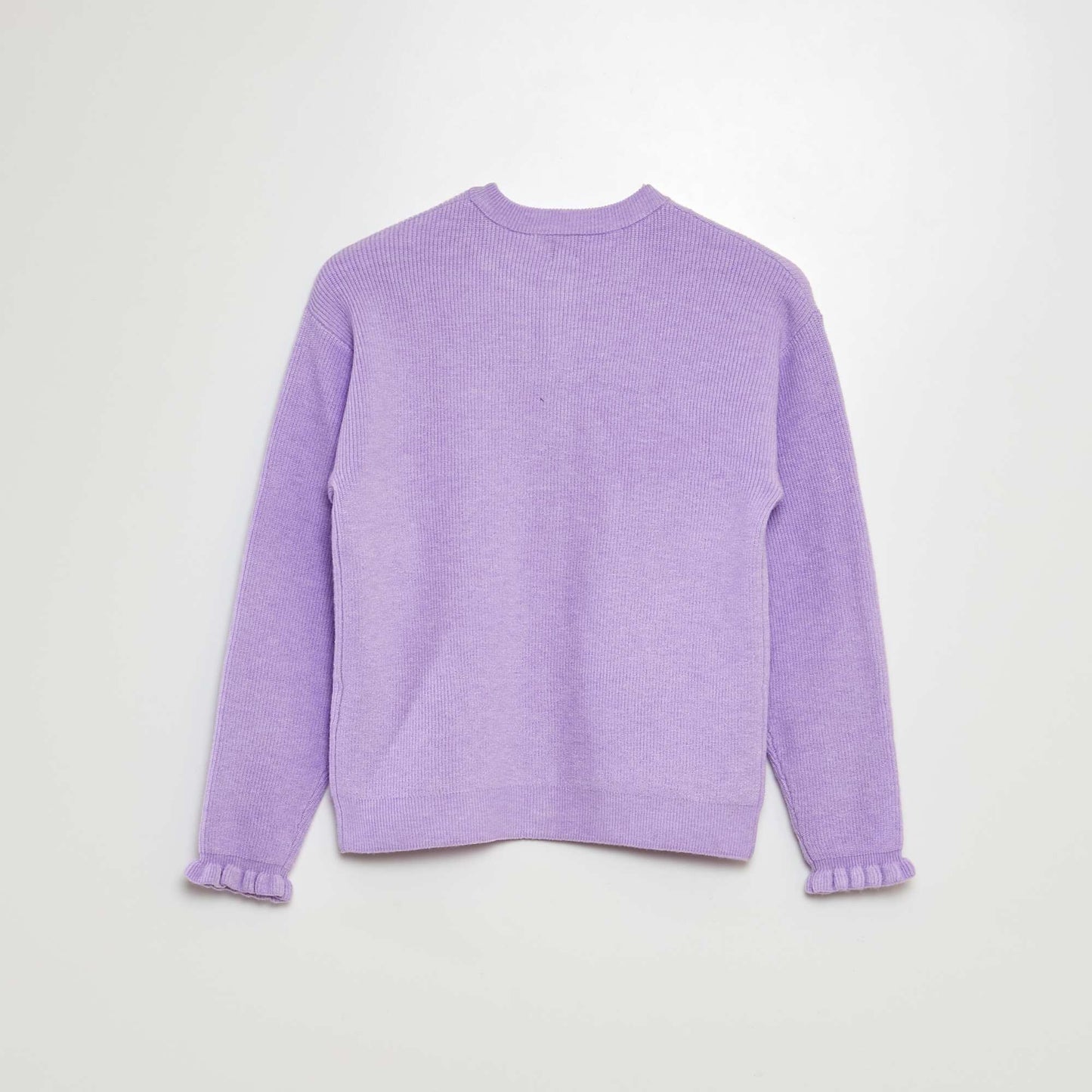 Gilet en maille avec poignets volantés VIOLET