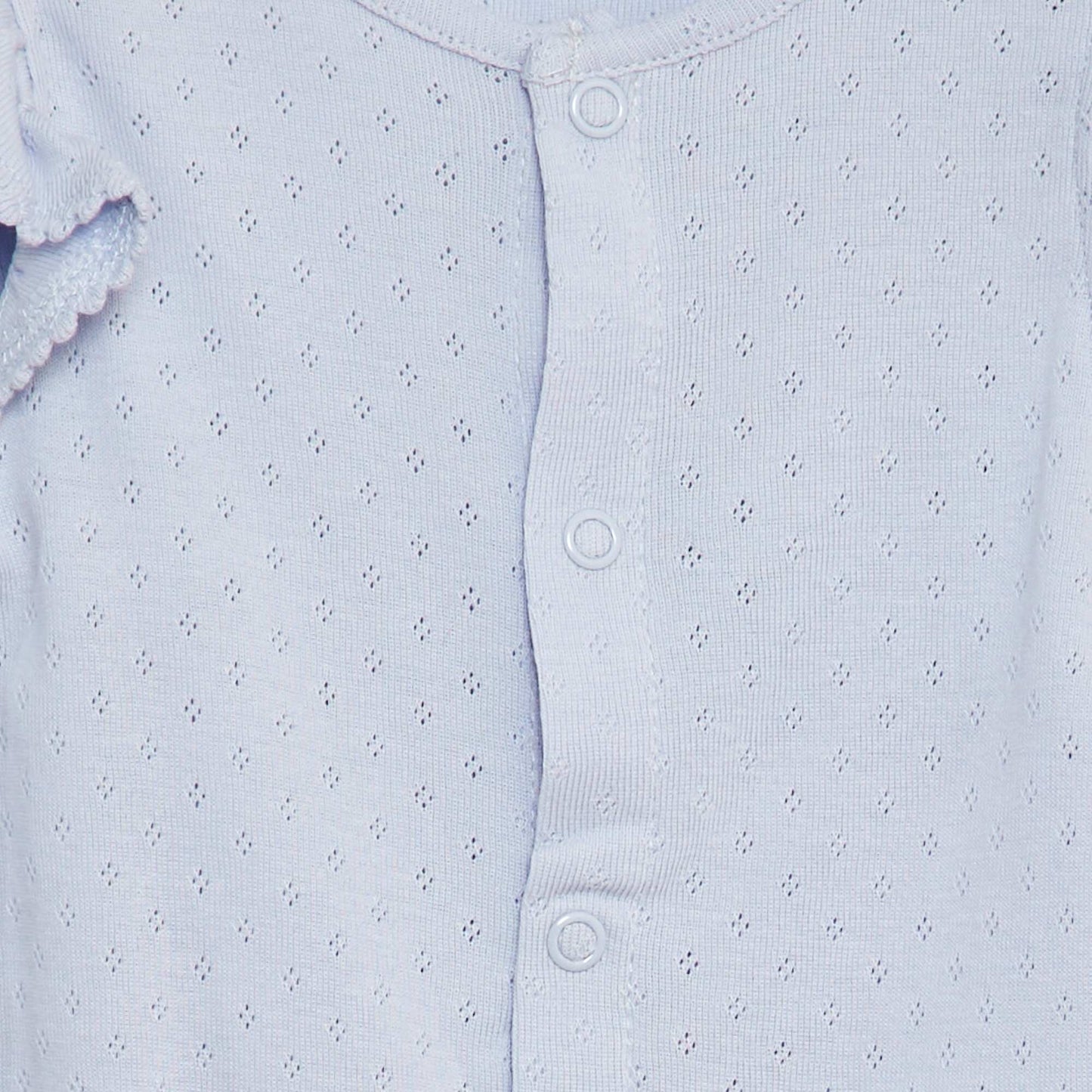Pyjama dors-bien en pointelle BLEU