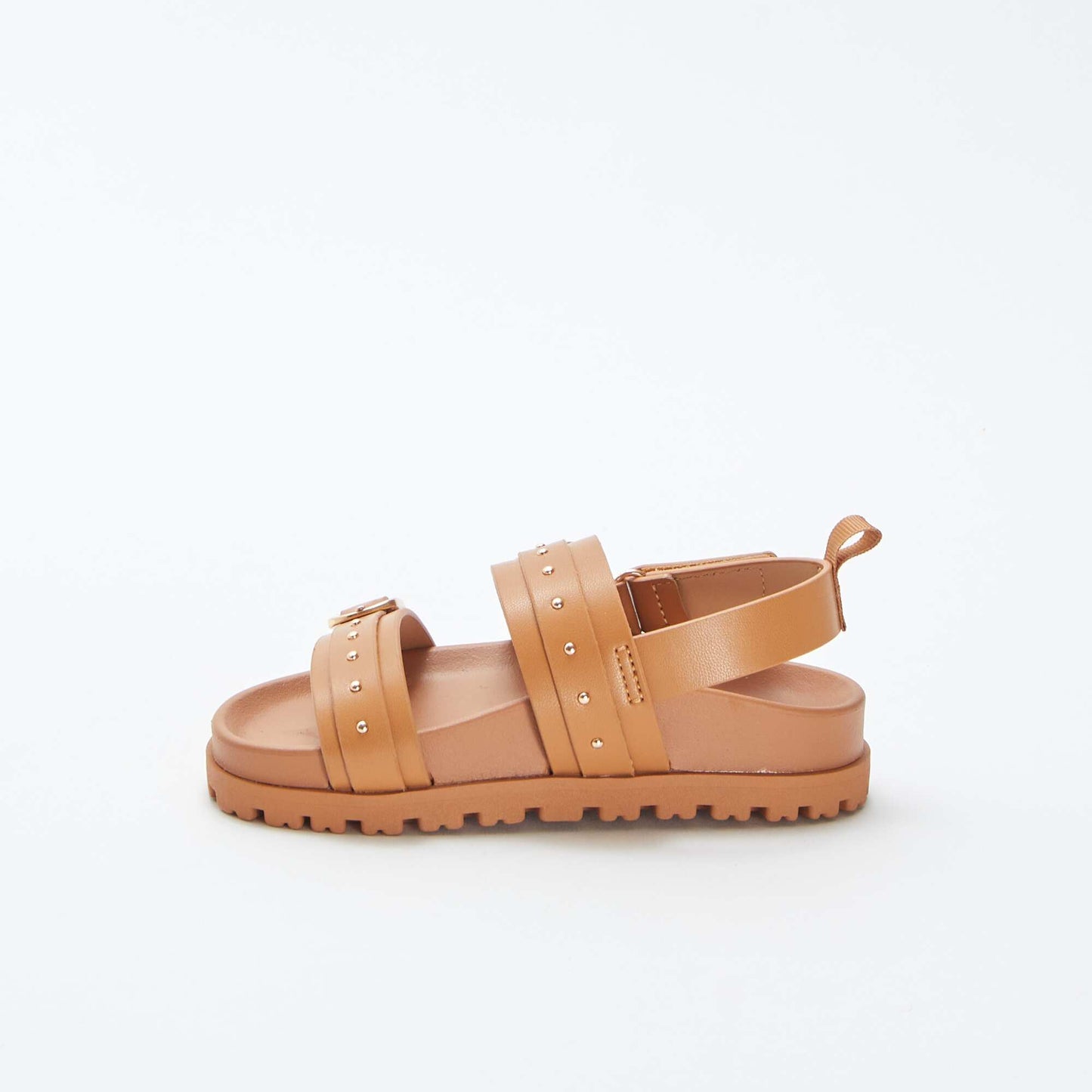 Sandales avec détails cloutés sur les brides BEIGE