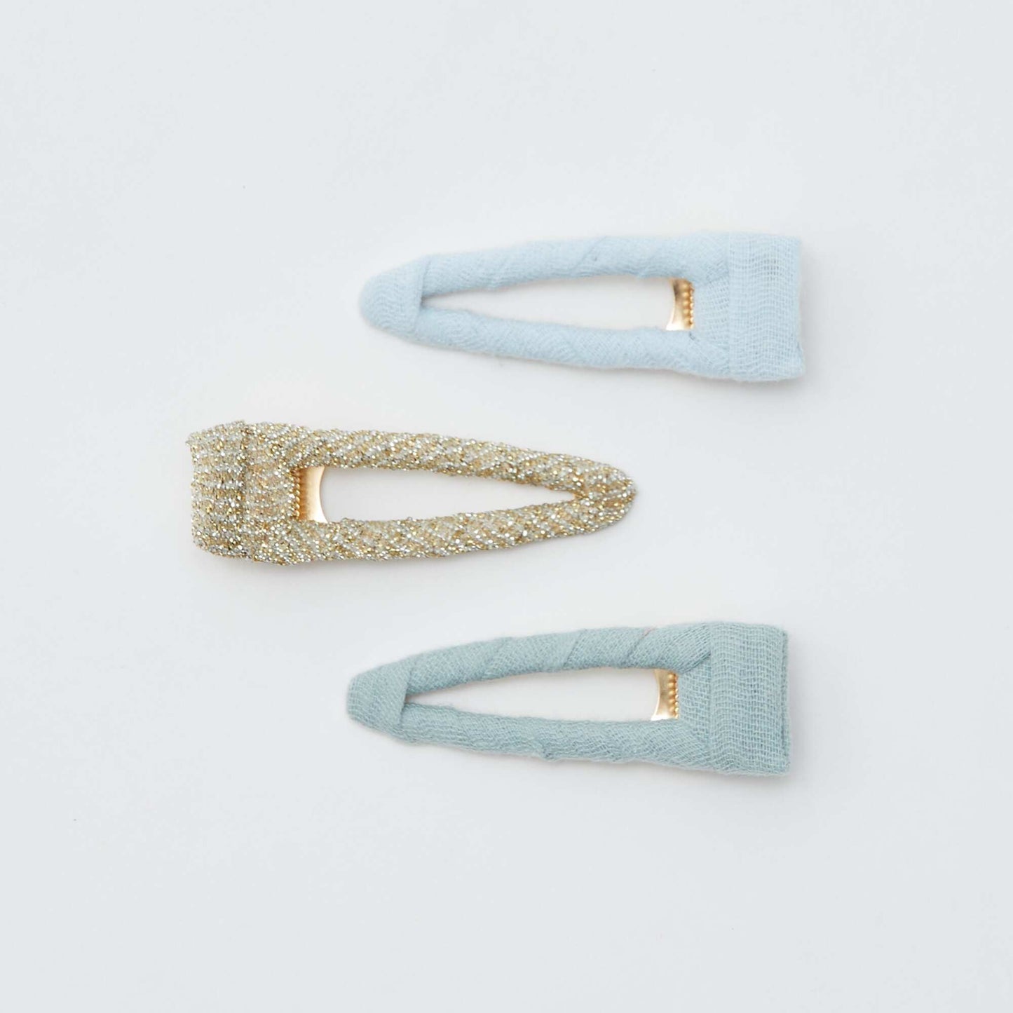 Pinces en tissu - lot de 3 BLEU