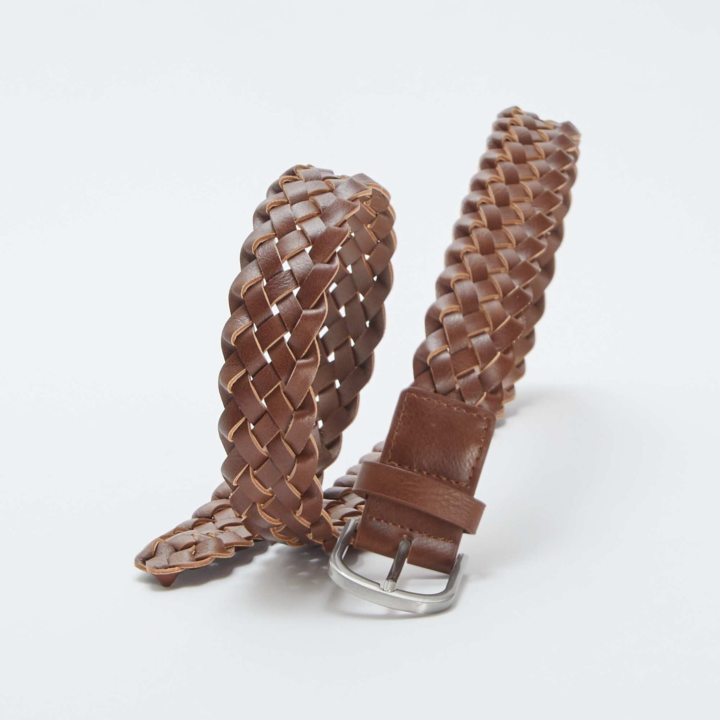 Ceinture tressée en simili MARRON