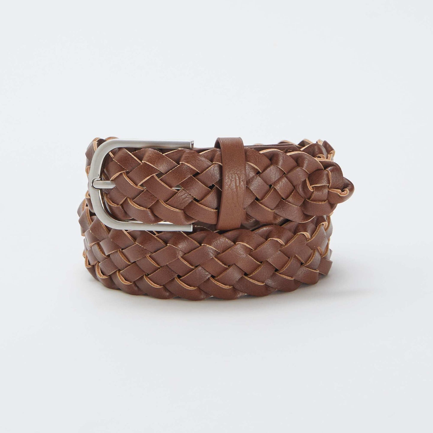 Ceinture tressée en simili MARRON