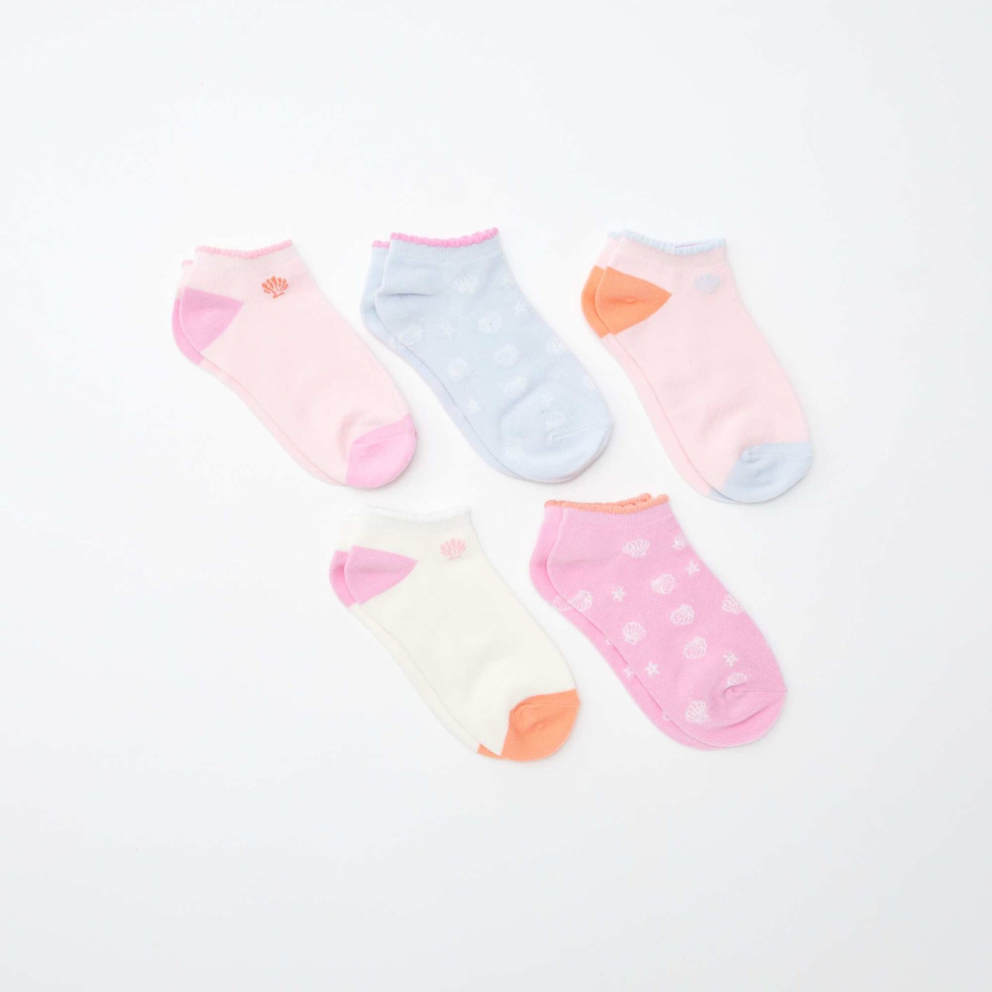 Chaussettes invisibles fantaisies BLEU