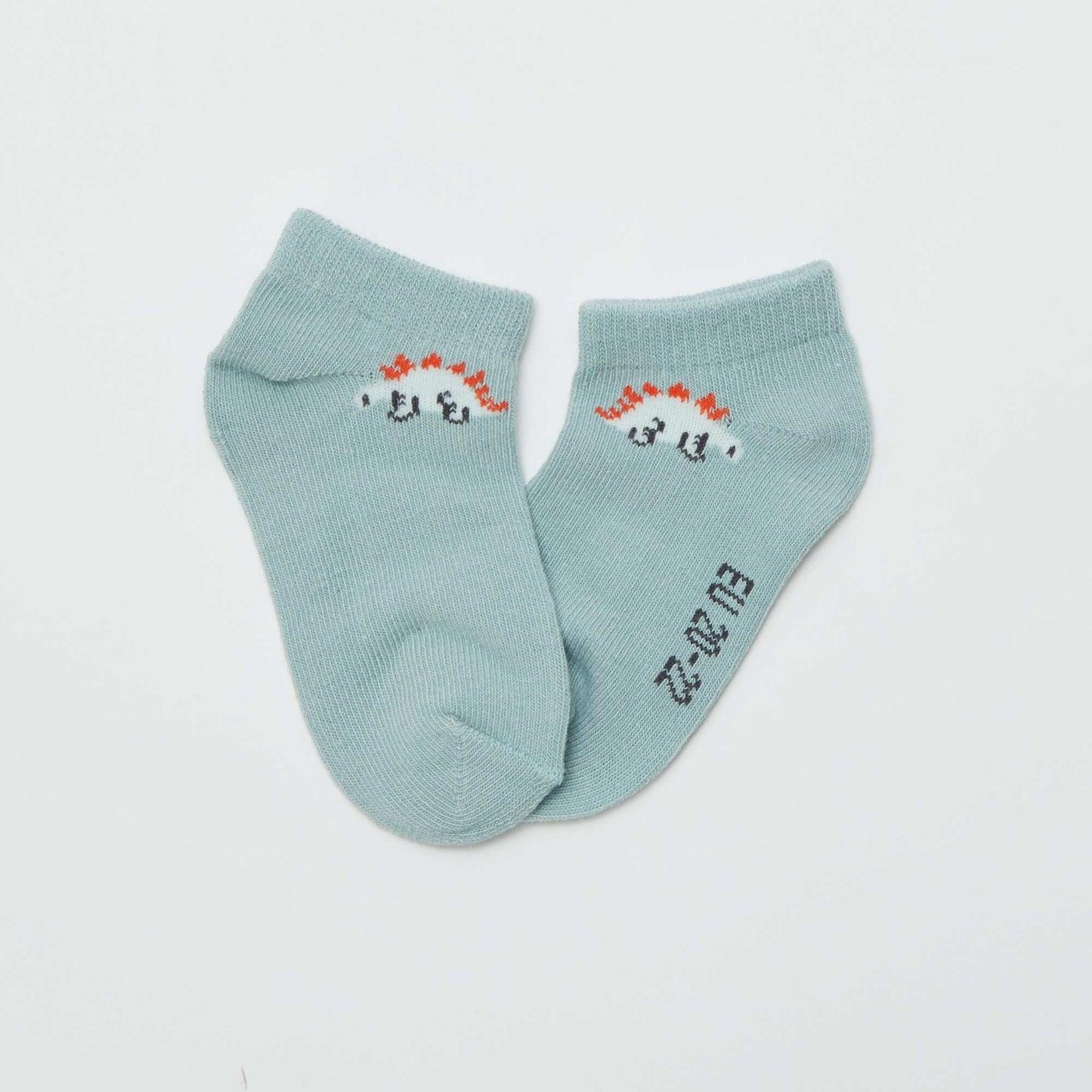 Lot de 5 paires de chaussettes invisibles BLANC/JAUNE