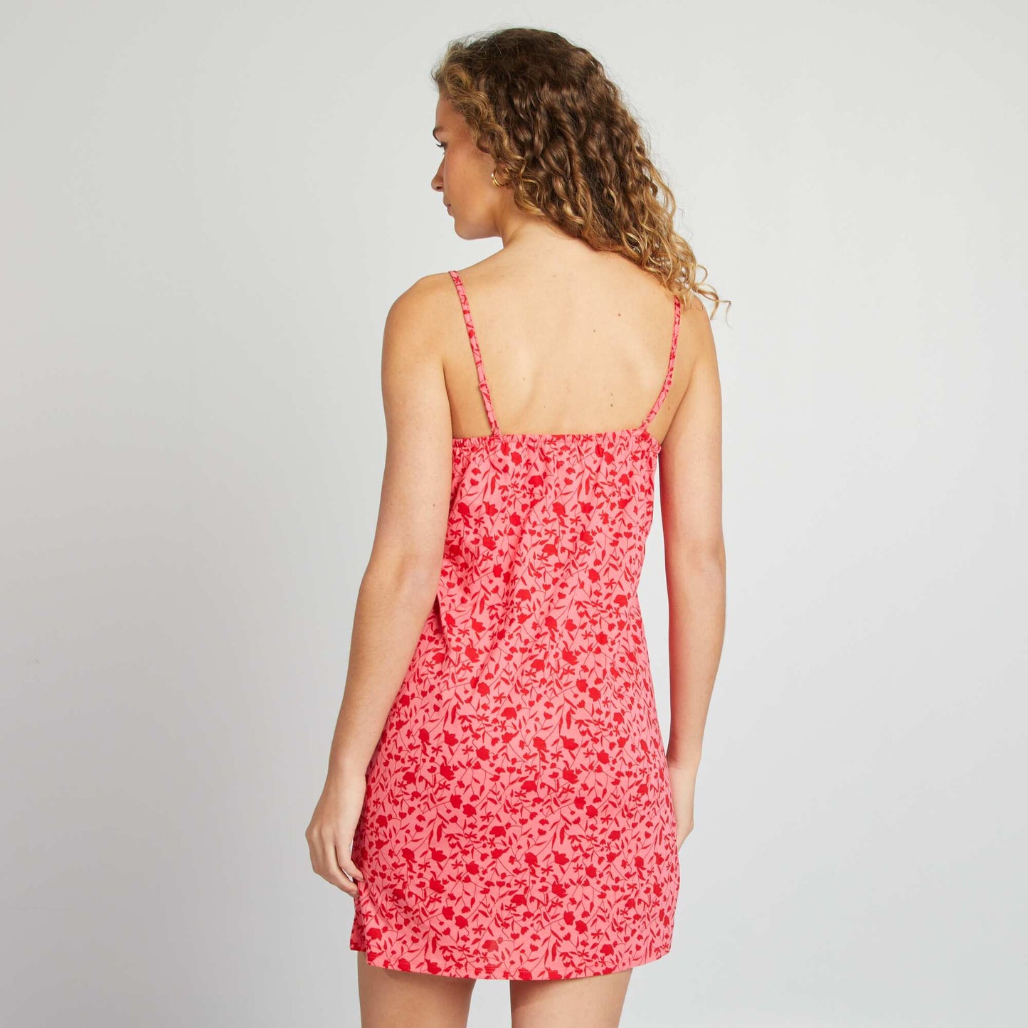 Chemise de nuit à fines bretelles ROSE
