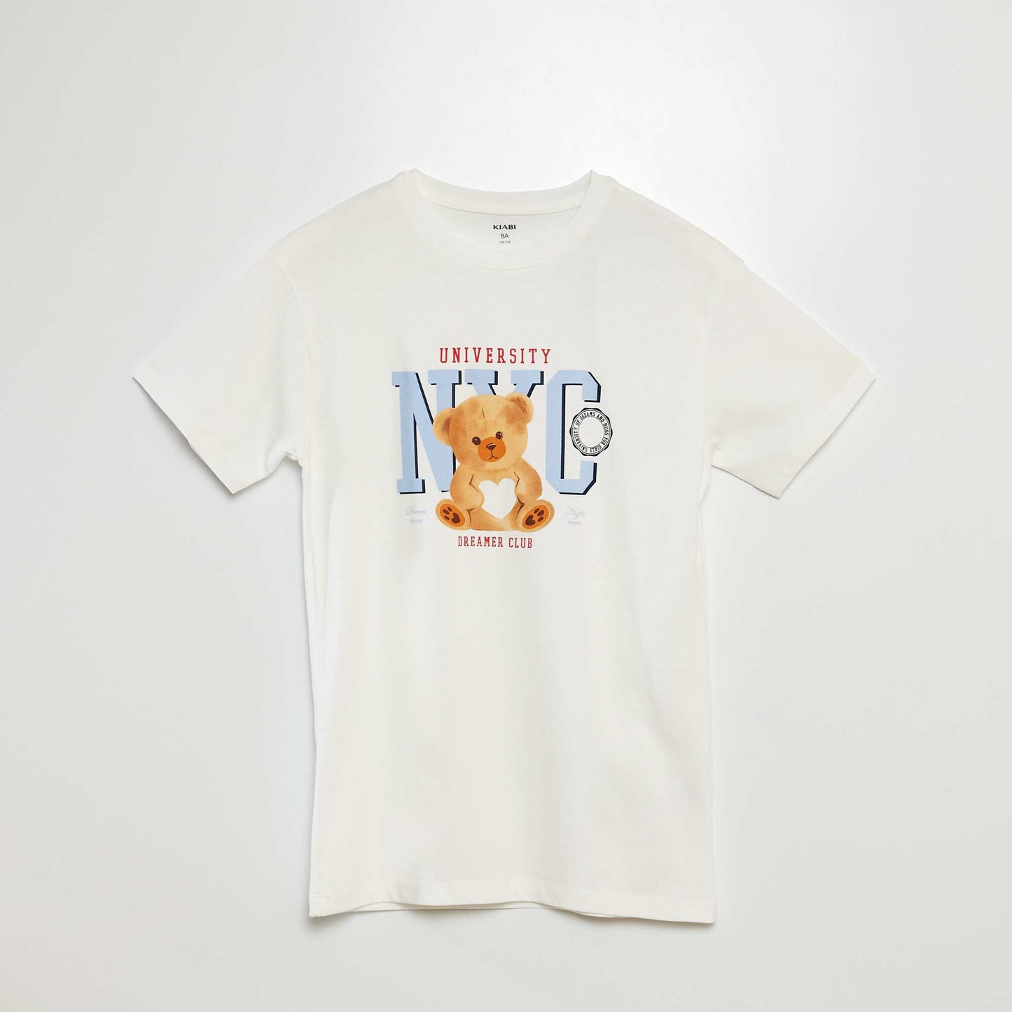 Chemise de nuit imprimée BLANC 'NYC'