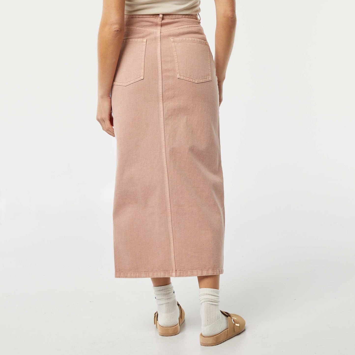 Jupe en jean midi ROSE