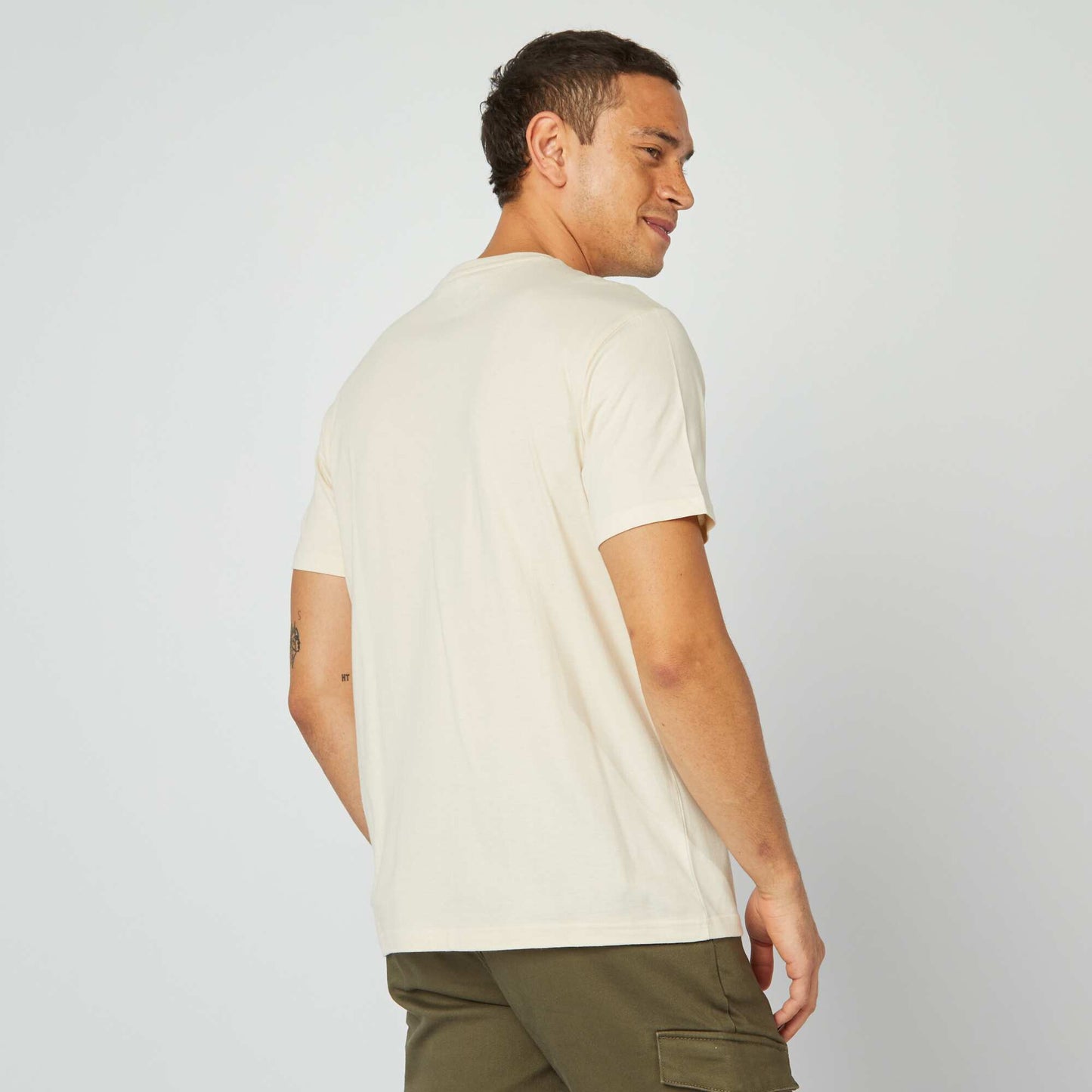 T-shirt 'One Piece' manches courtes BEIGE