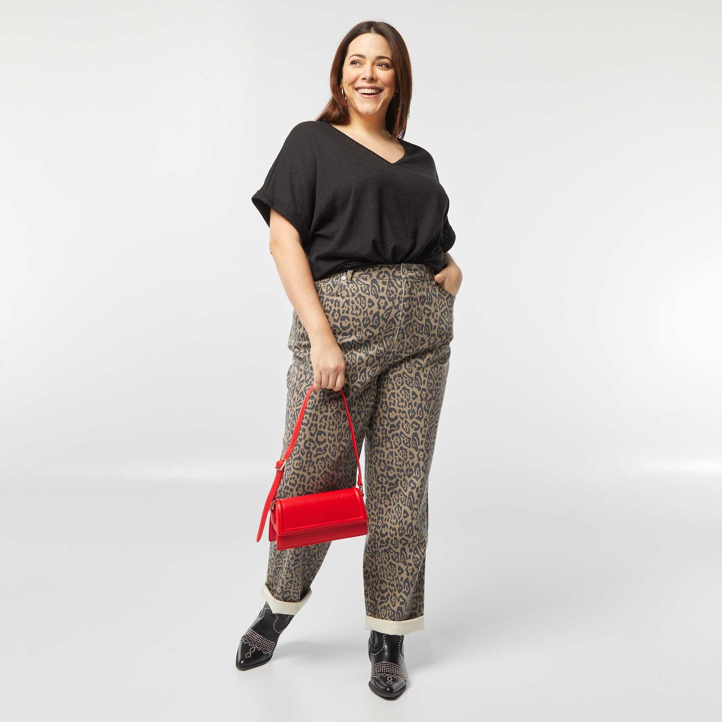 Tee-shirt avec dos macramé NOIR