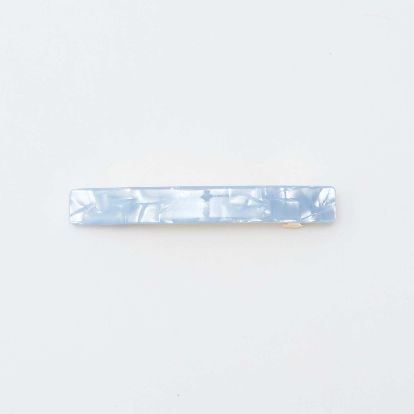 Lot de 2 barrettes effet marbré BLEU