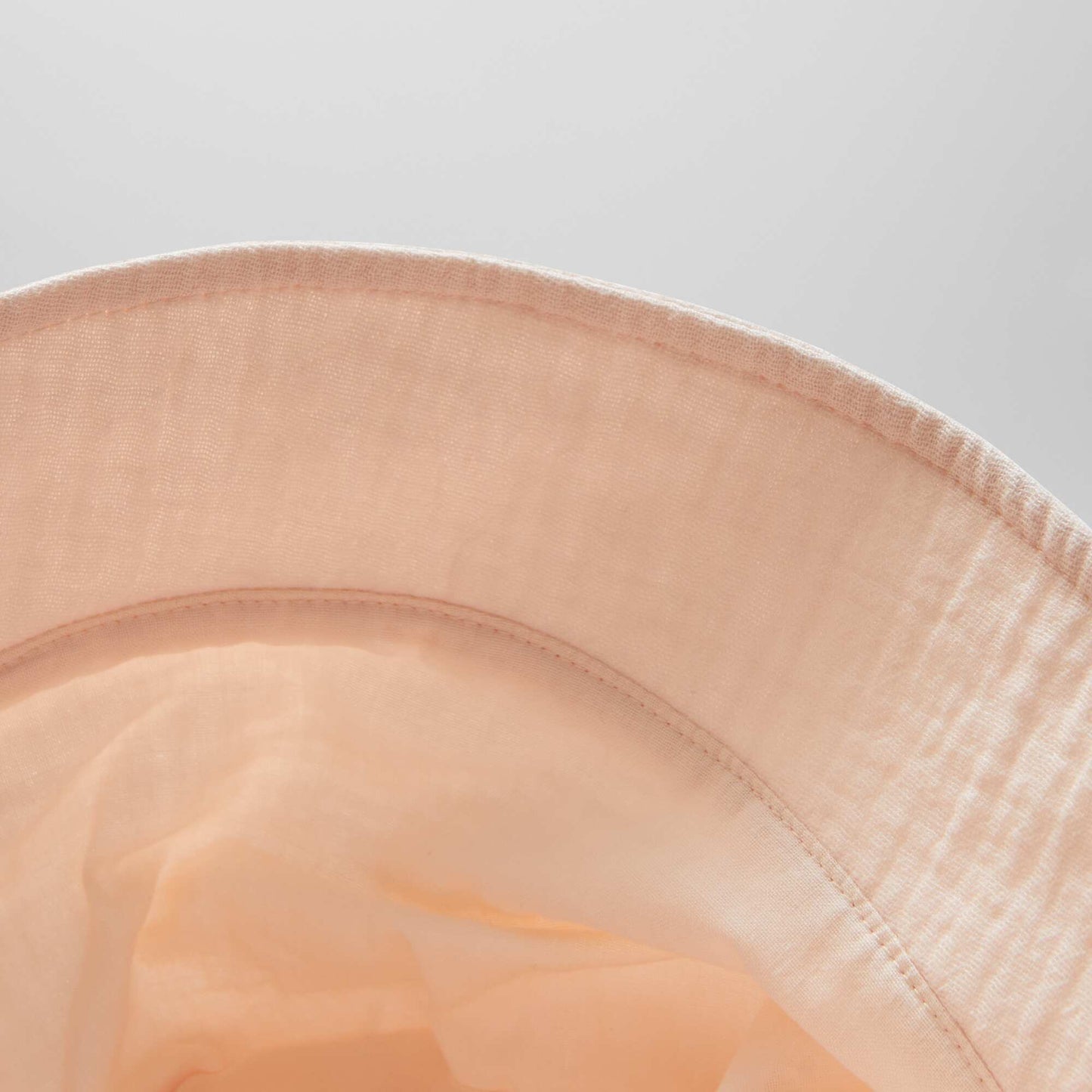 Bob en gaze de coton avec broderie soleil ROSE