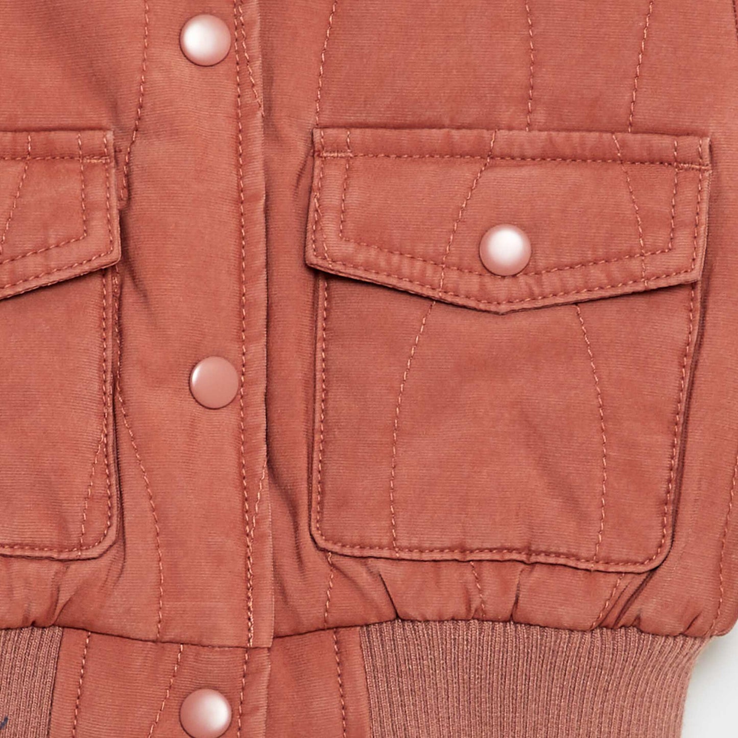 Veste matelassée pressionnée ROSE