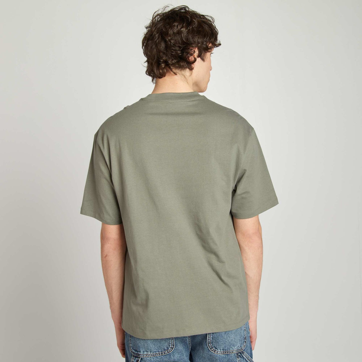 T-shirt manches courtes en maille jersey GRIS